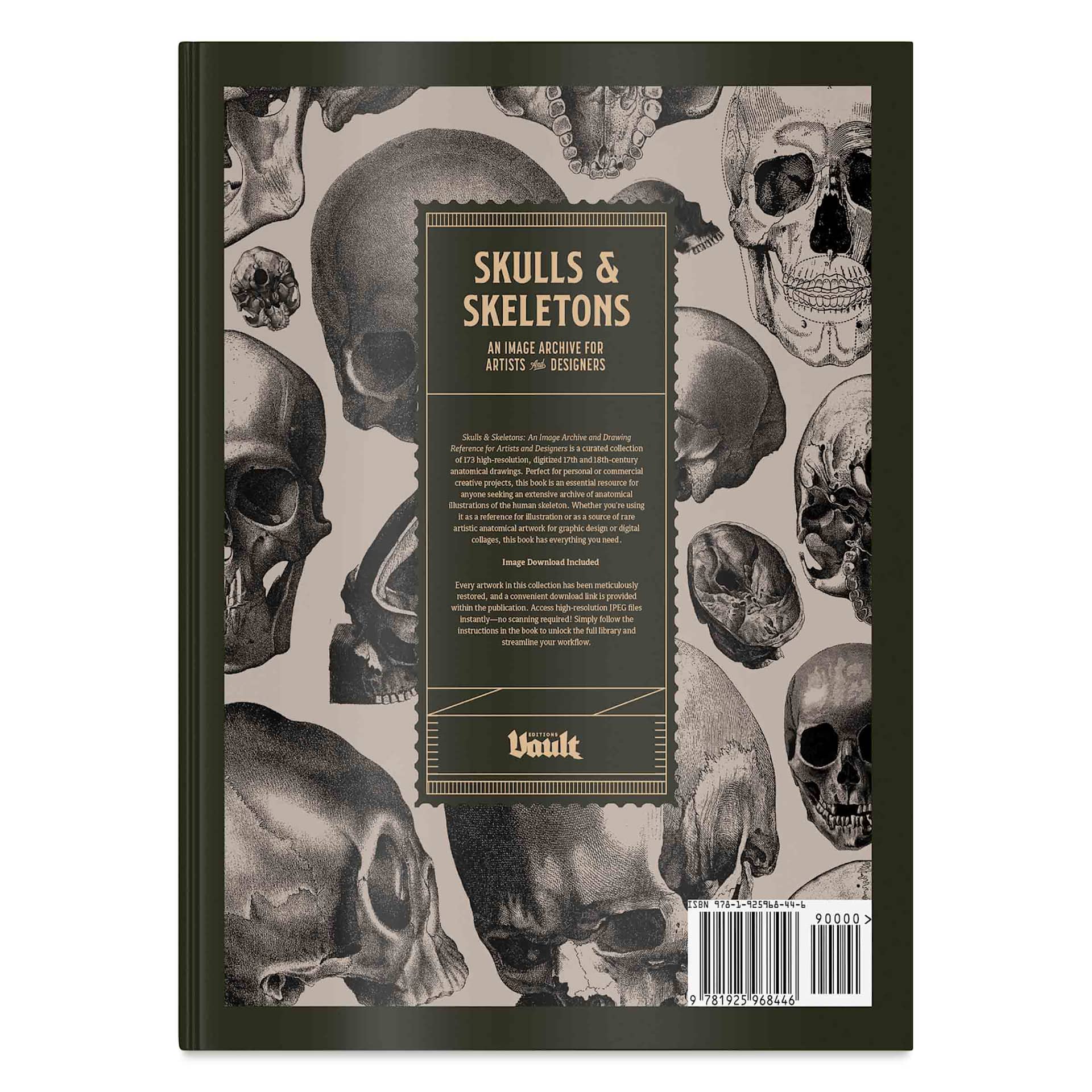 Vault Editions Skulls and Skeletons: An Image Archive for Artists and Designers, back cover