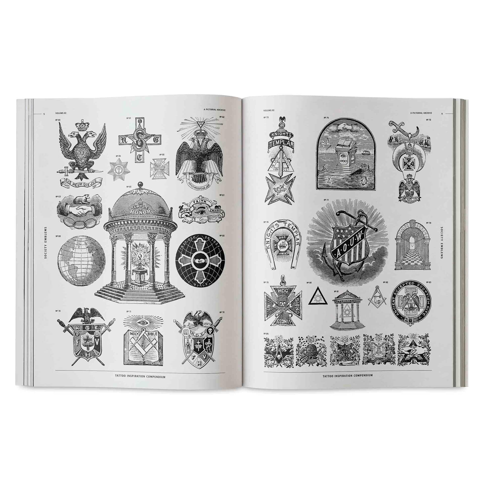 Vault Editions Tattoo Inspiration Compendium Vol. 2, Knights Templar tattoos