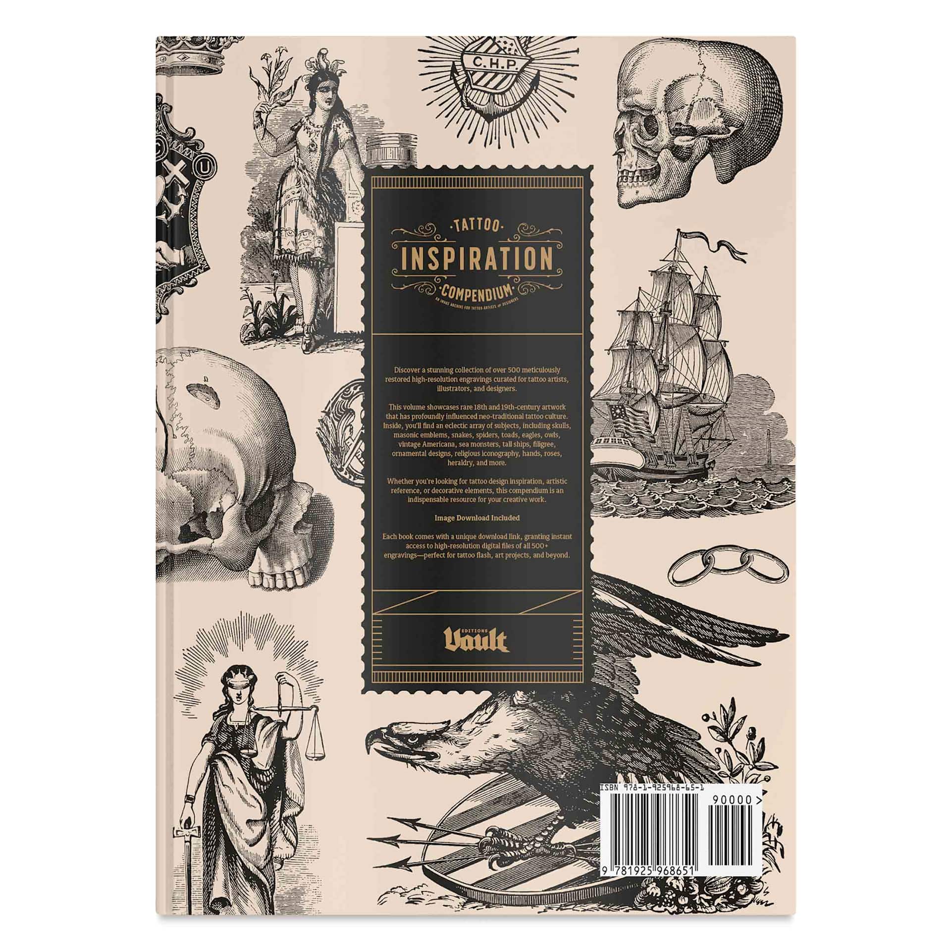 Vault Editions Tattoo Inspiration Compendium Vol. 2, back cover