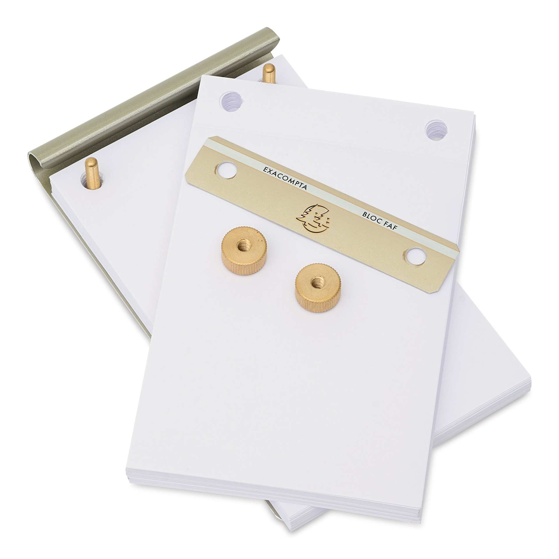 Exacompta FAF Desk Pad - 4" x 6-1/4", Blank, paper removed from pad