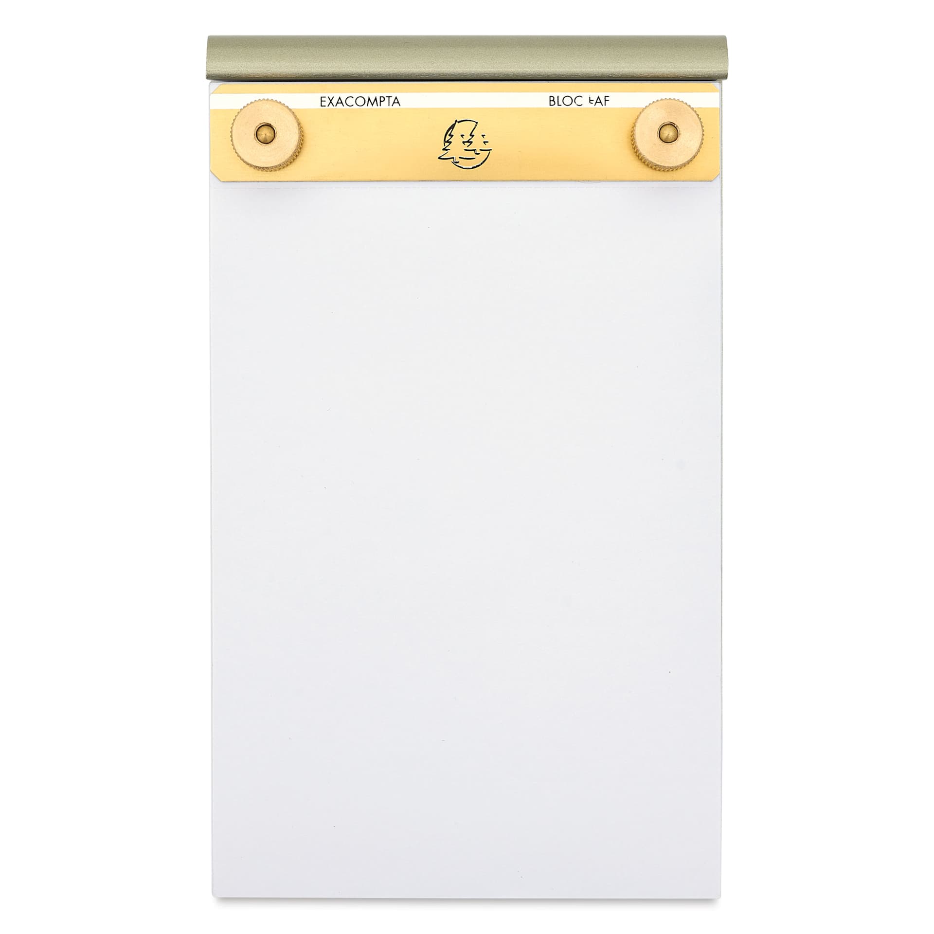 Exacompta FAF Desk Pad - 4-1/4" x 7-1/4", Blank, front, open