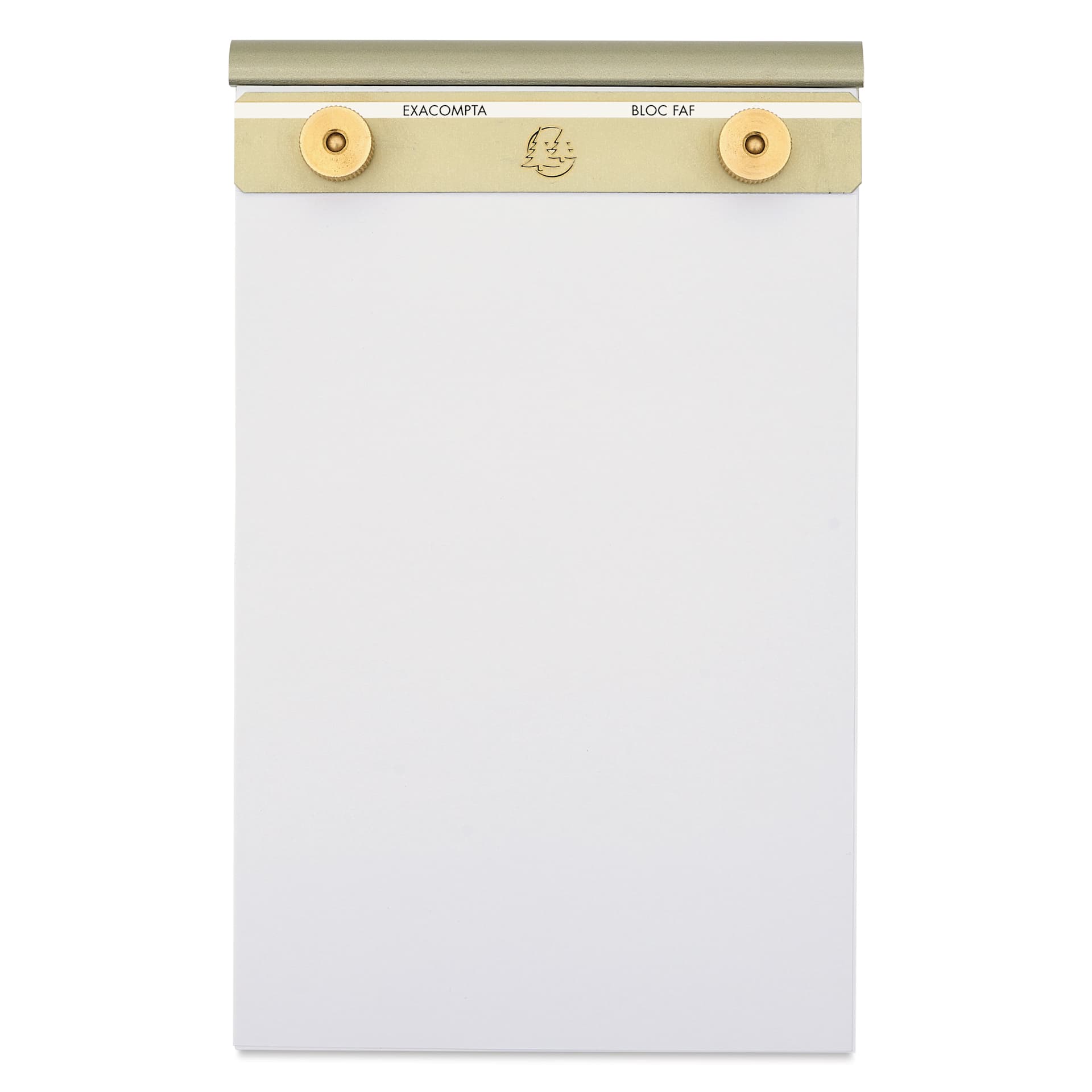Exacompta FAF Desk Pad - 5-3/10" x 8-1/4", Blank, front, open