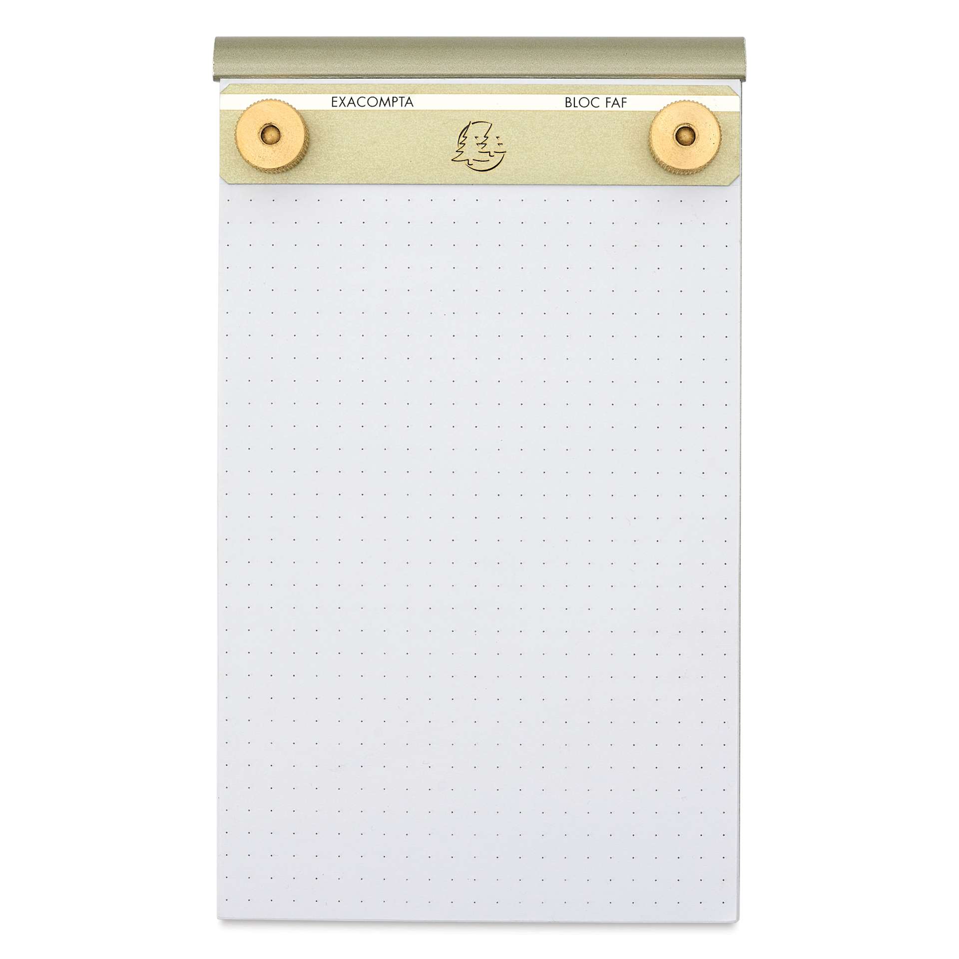 Exacompta FAF Desk Pad - 4-1/4" x 7-1/4", Dot Grid, front, open