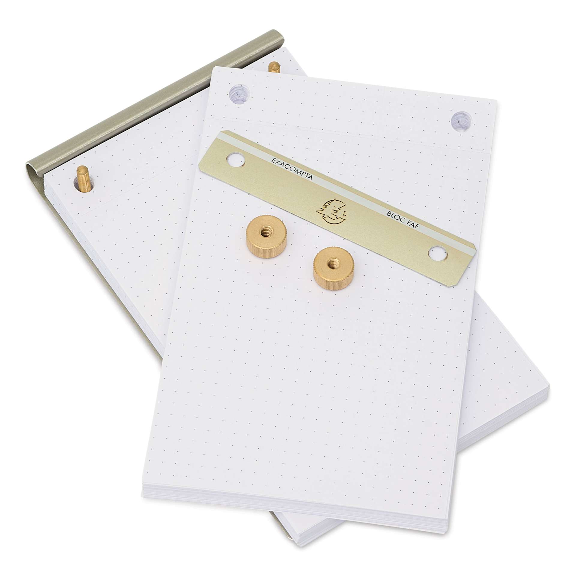 Exacompta FAF Desk Pad - 4-1/4" x 7-1/4", Dot Grid, paper removed from pad