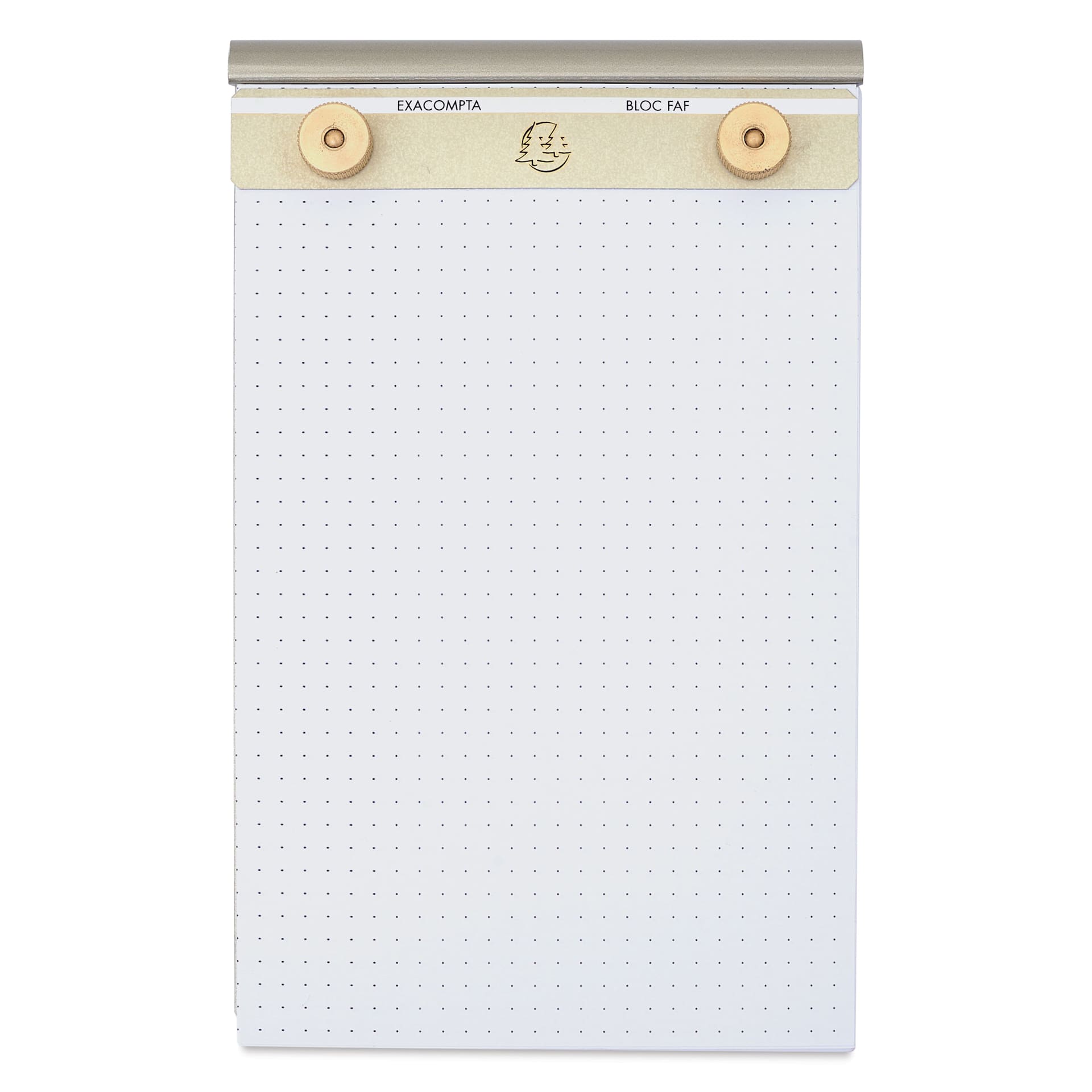 Exacompta FAF Desk Pad - 5-3/10" x 8-1/4", Dot Grid, front, open