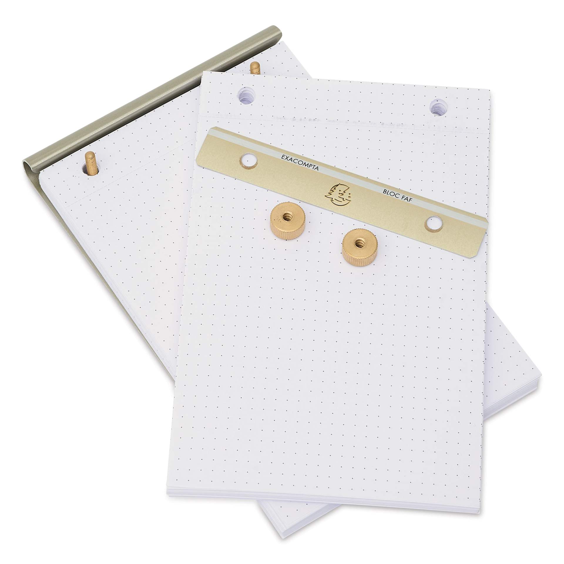 Exacompta FAF Desk Pad - 5-3/10" x 8-1/4", Dot Grid, paper removed from pad