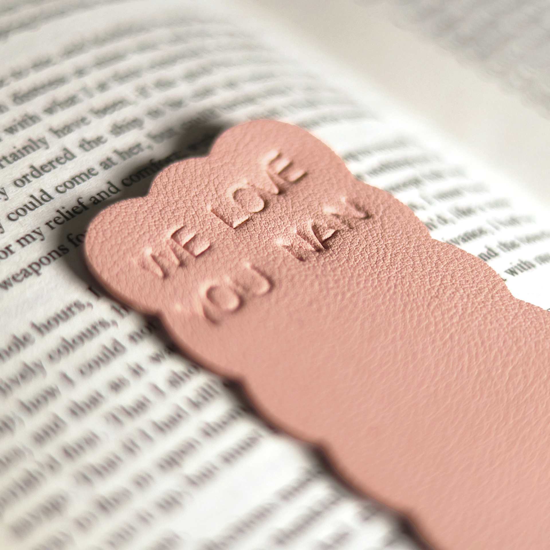 Pikkii Personalized Bookmarks DIY Kit, close-up of bookmark