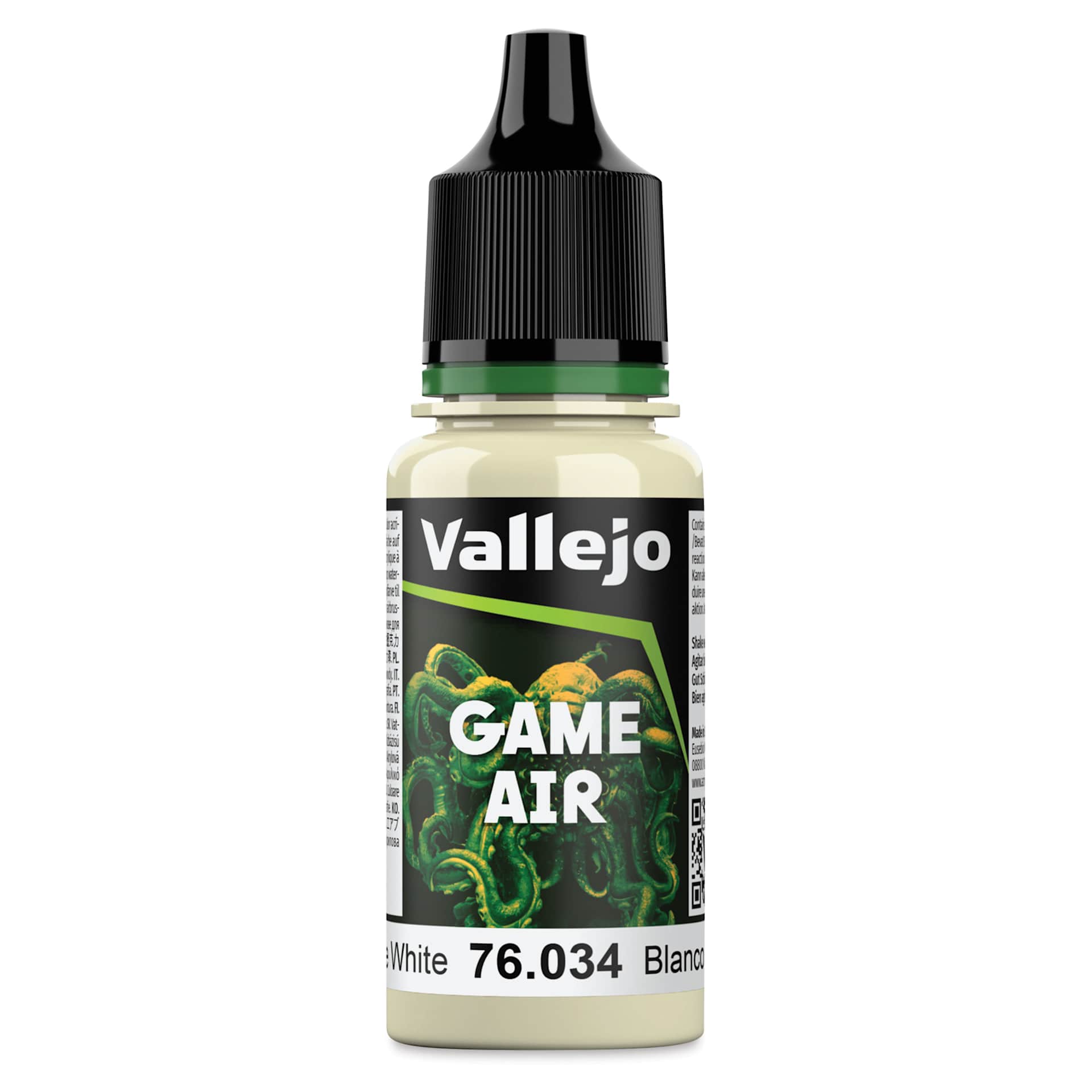 Vallejo Game Air Acrylic Airbrush Paint - Bone White, 18 ml Bottle