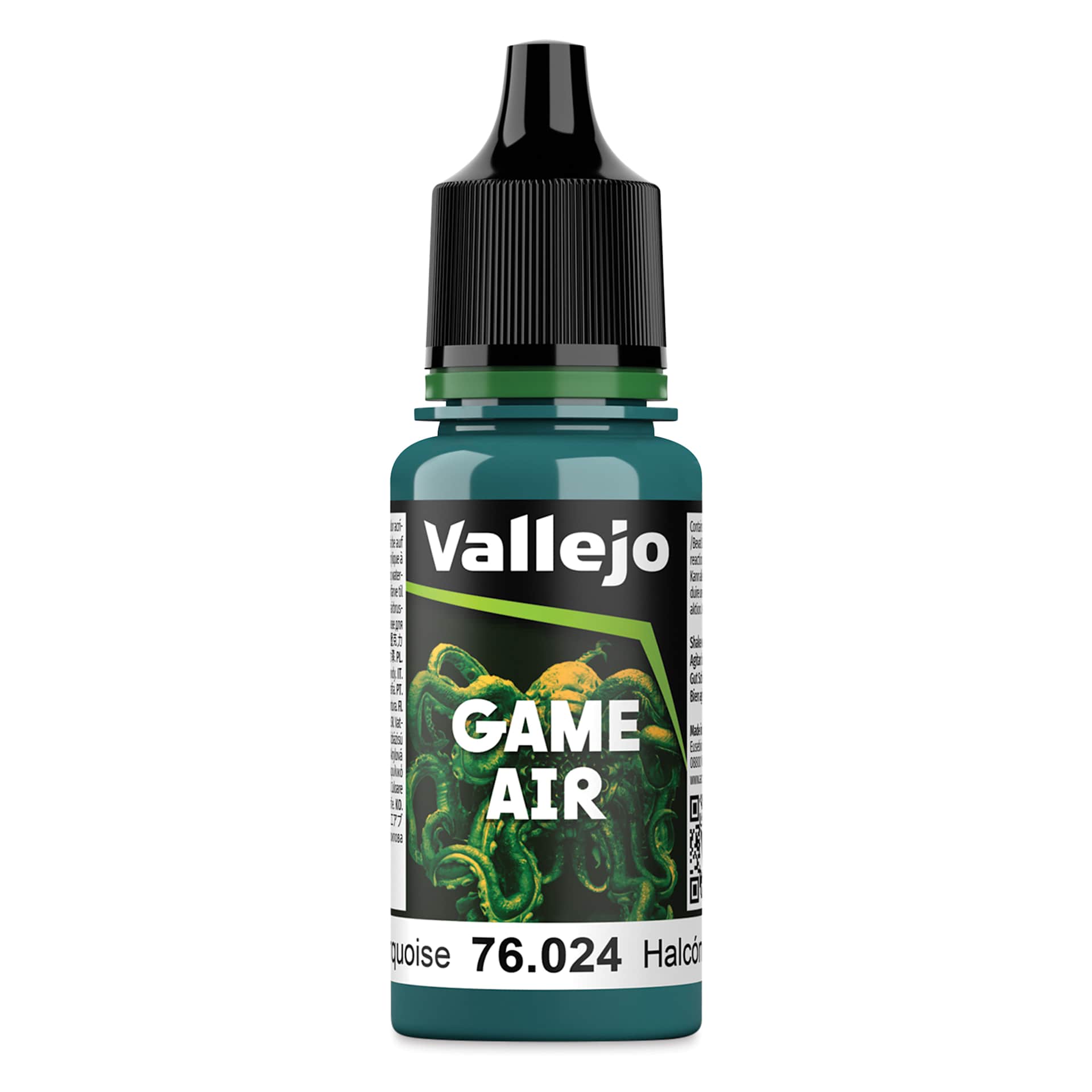 Vallejo Game Air Acrylic Airbrush Paint - Turquoise, 18 ml Bottle