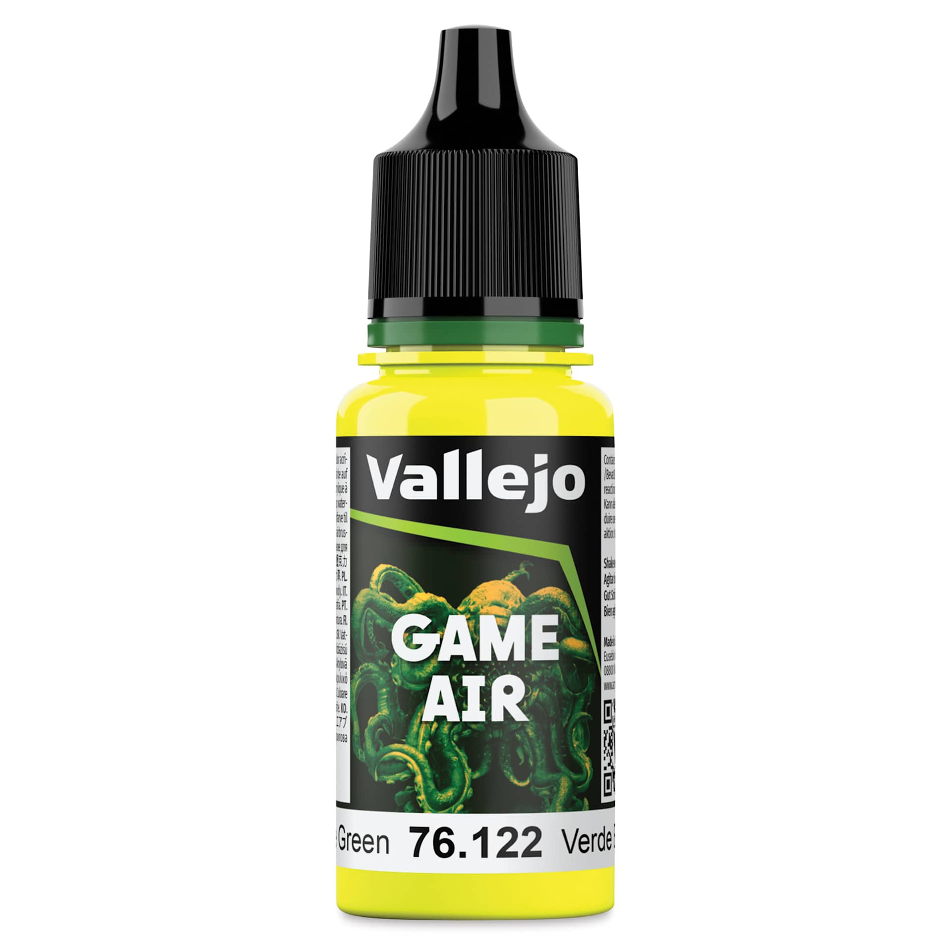 Vallejo Game Air Acrylic Airbrush Paint - Bile Green, 18 ml Bottle
