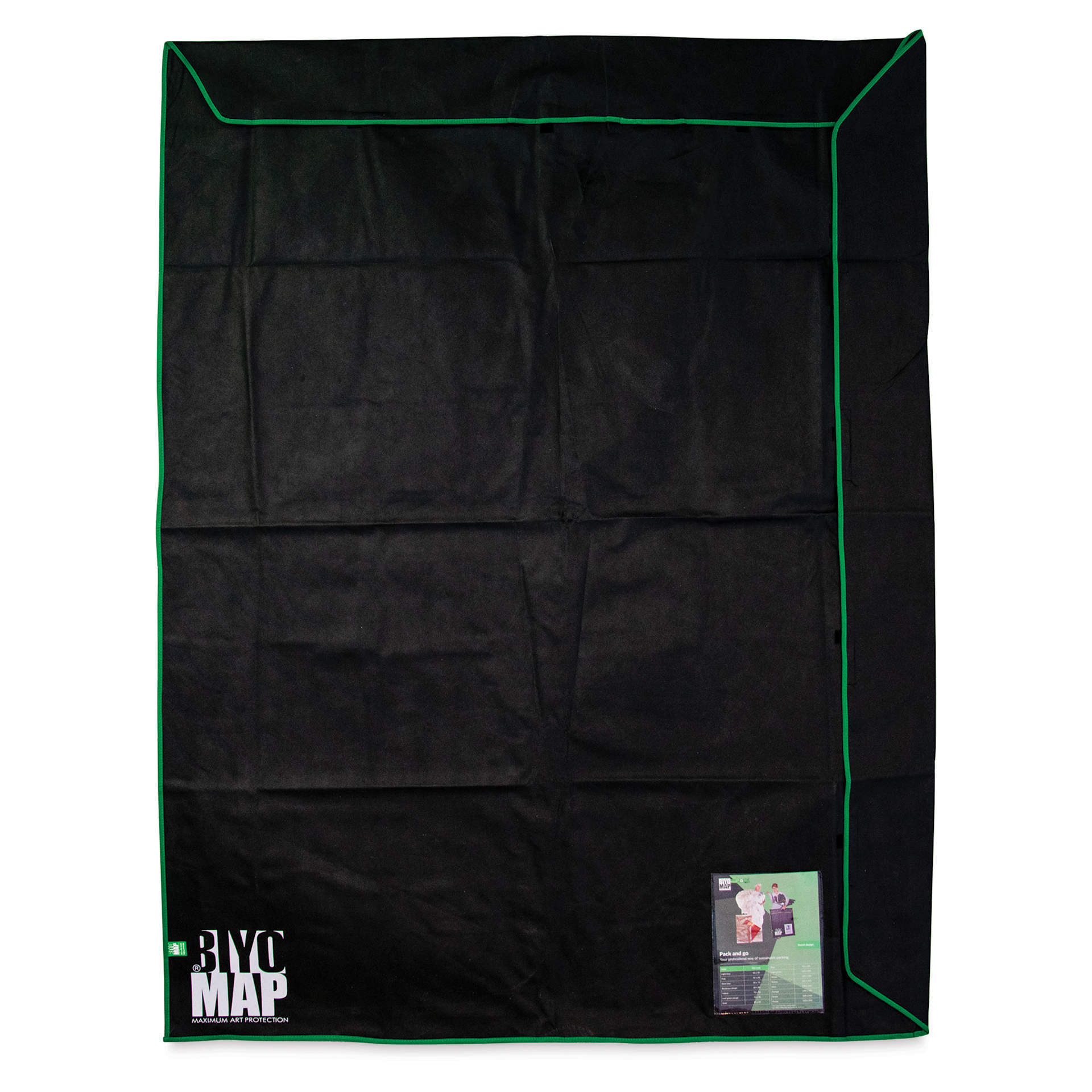 Biyomap Reusable Art Storage Bag - 63" x 82.7", Green Border