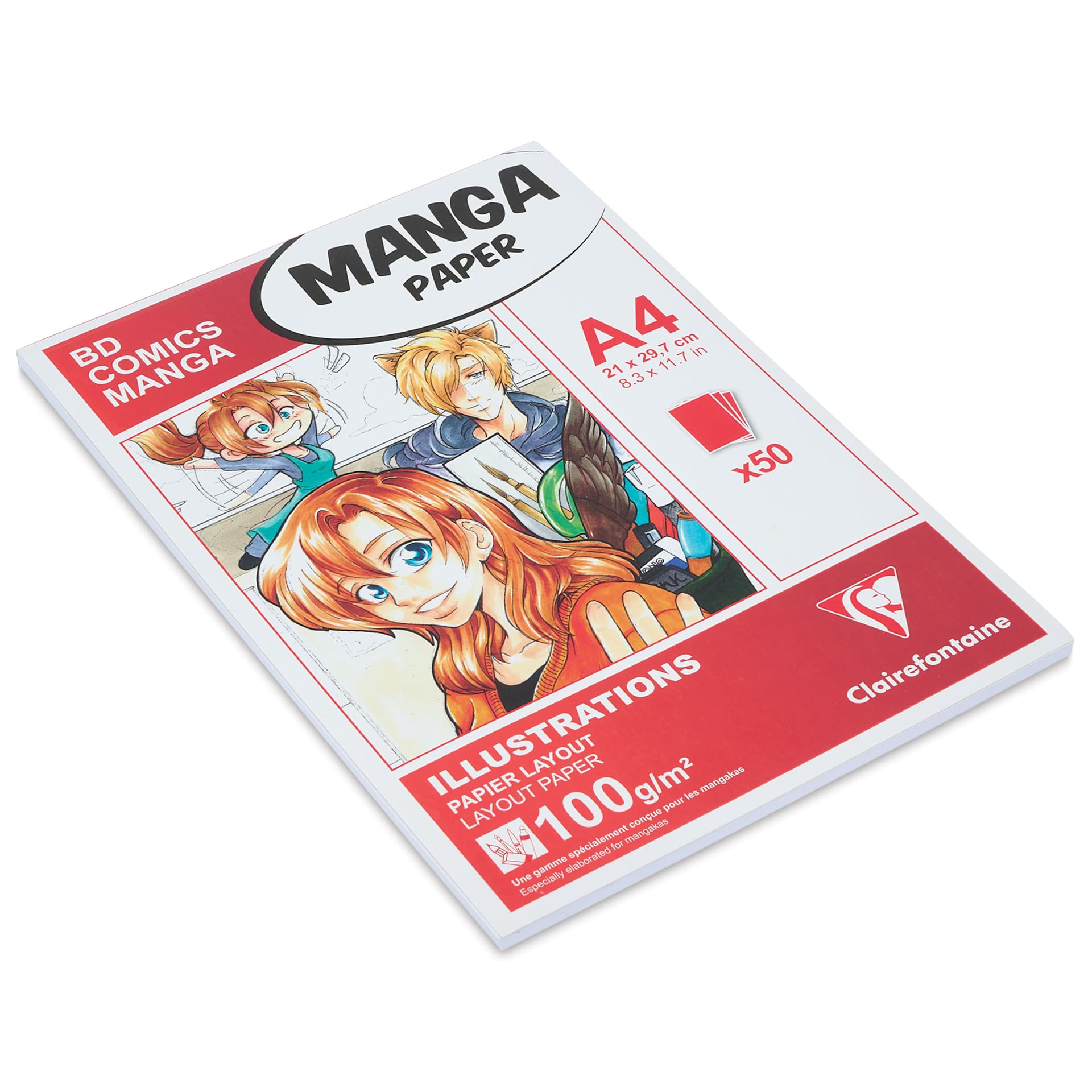 Clairefontaine Manga Illustrator Pad - A4, 50 Sheets