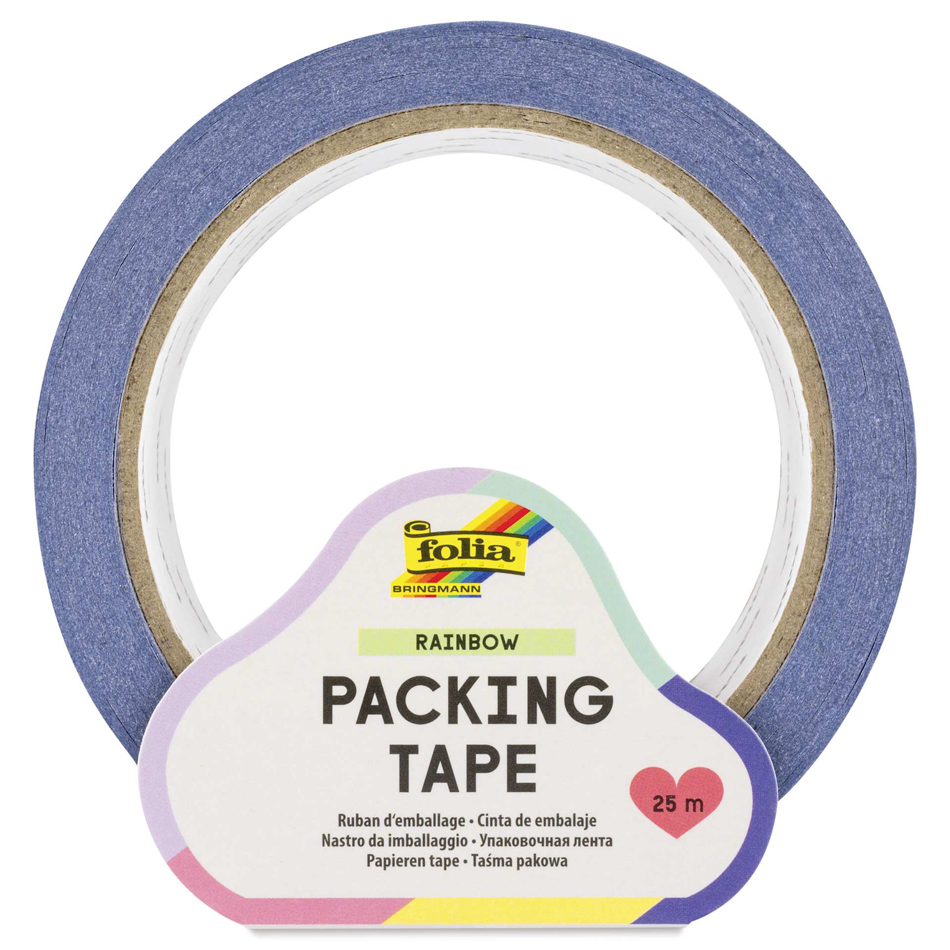 Folia Packing Tape - Rainbow, 2" x 82 ft Roll