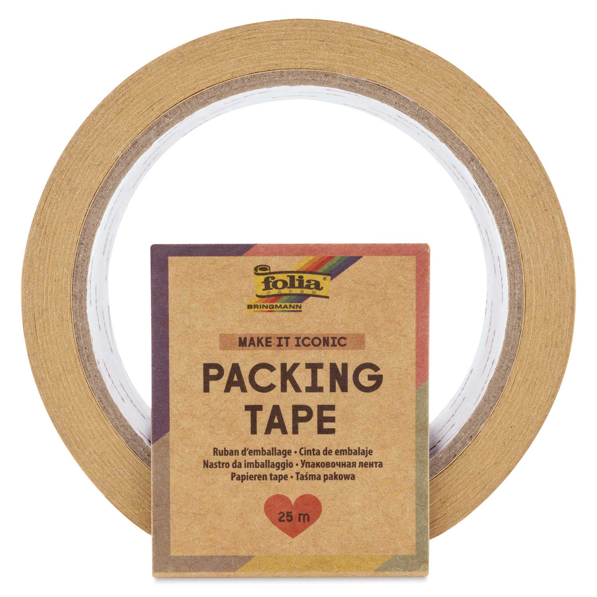 Folia Packing Tape - Make It Iconic, 2" x 82 ft Roll 