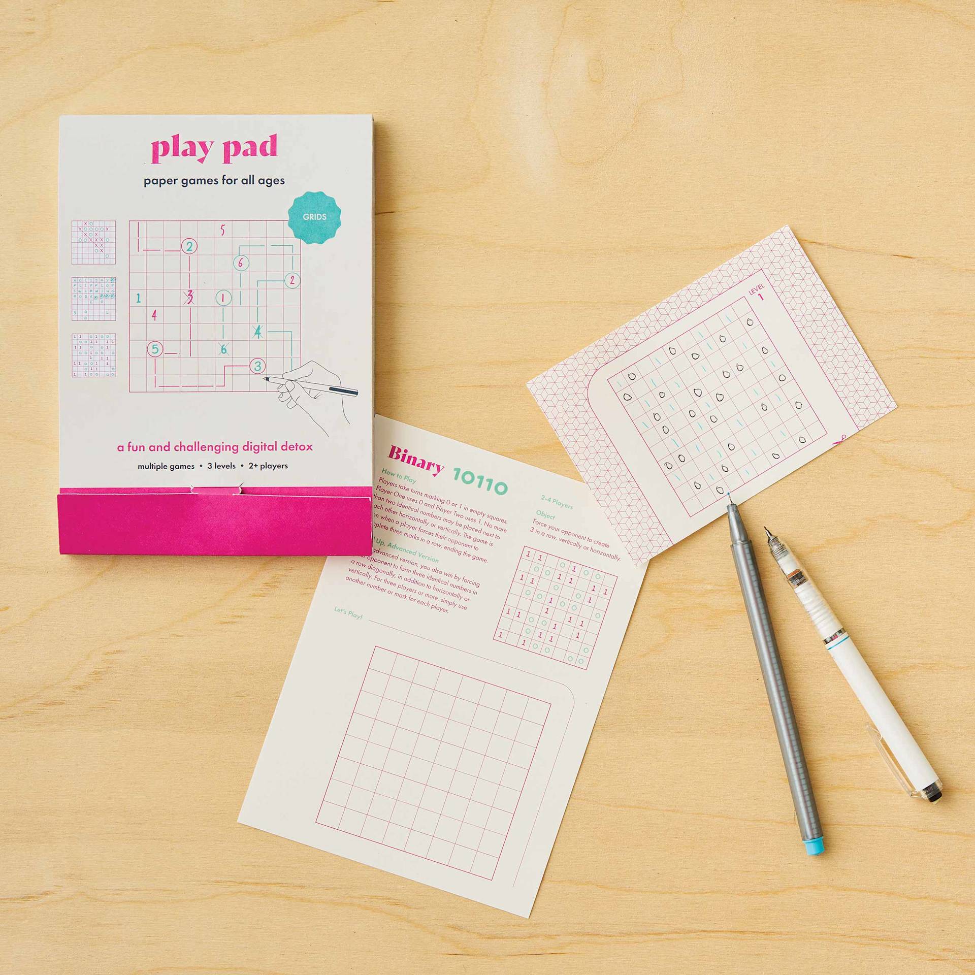 Another Studio Play Pad - 12-1/2 cm x 18 cm, Grid, binary page