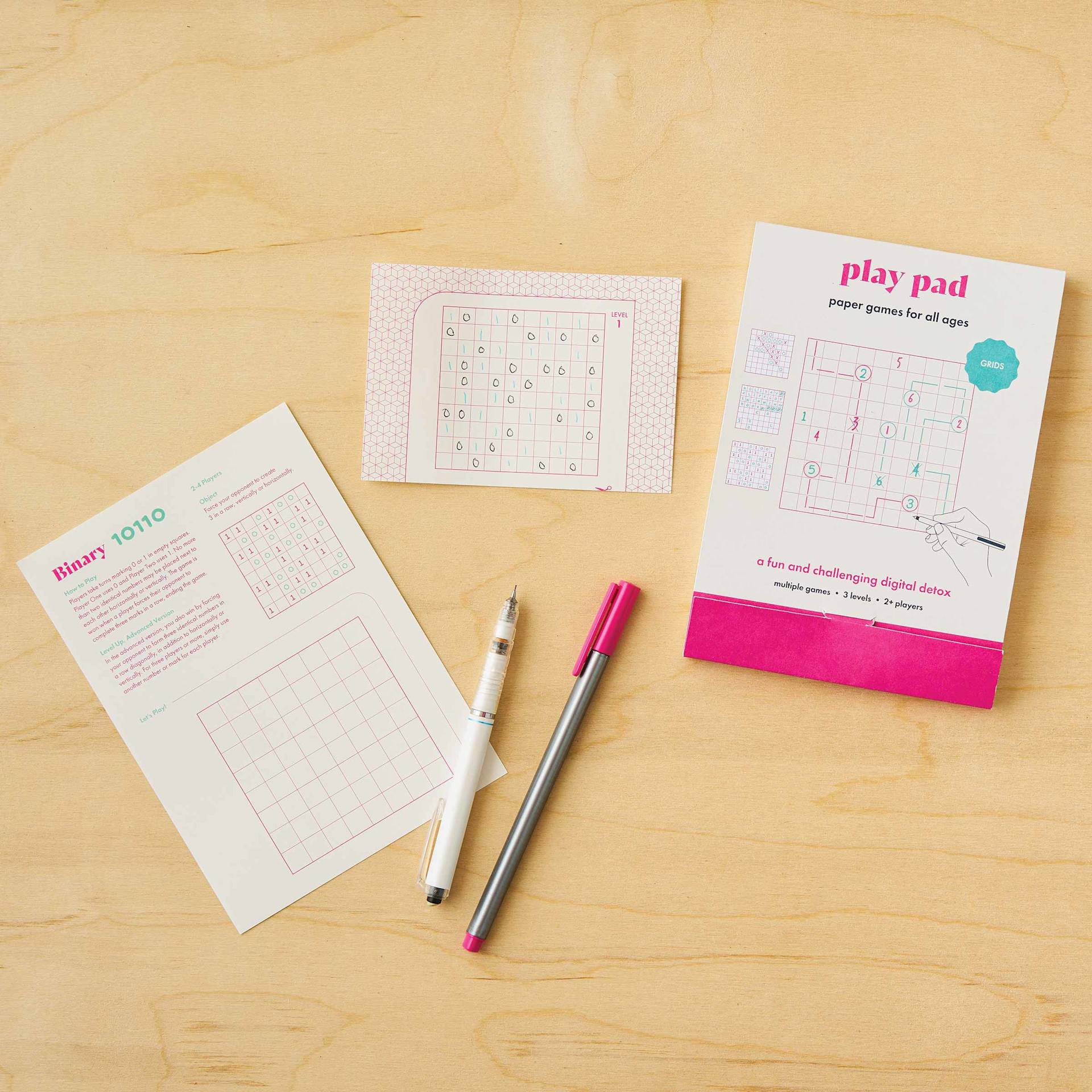 Another Studio Play Pad - 12-1/2 cm x 18 cm, Grid, binary page removed from pad