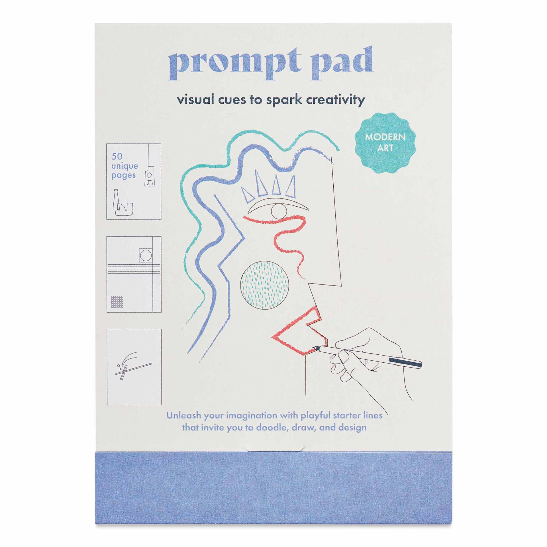 Another Studio Prompt Pad - 12-1/2 cm x 18 cm, Modern Art, front of pad