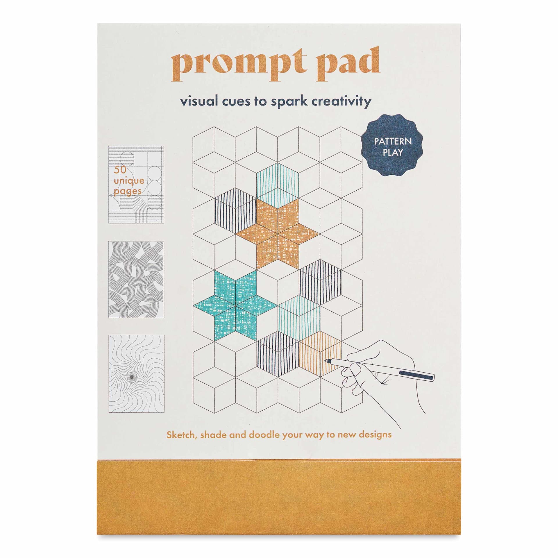 Another Studio Prompt Pad - 12-1/2 cm x 18 cm, Pattern, front of pad