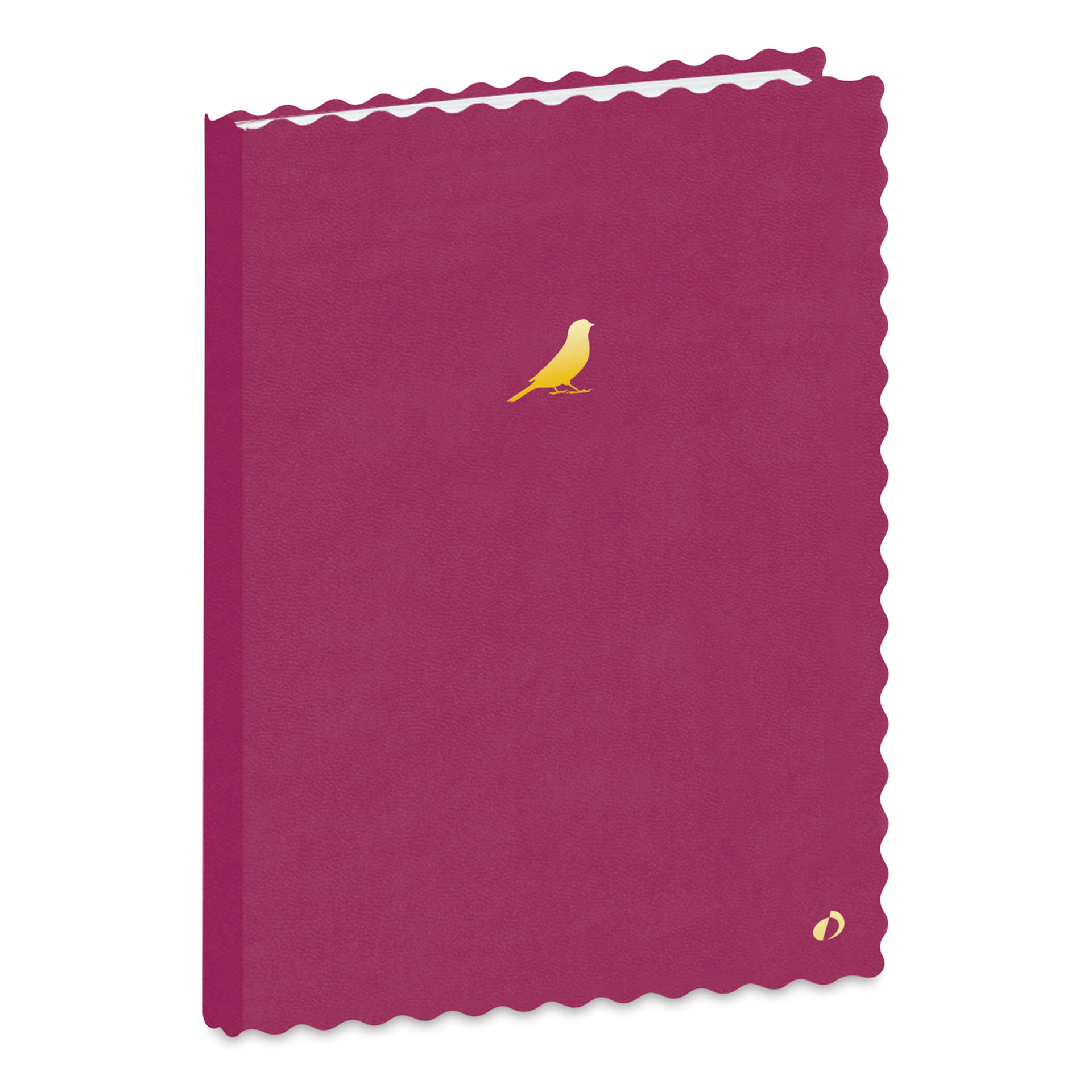 Quo Vadis Scalloped-Edge Notebook - 6" x 8-1/2", Violet Bird