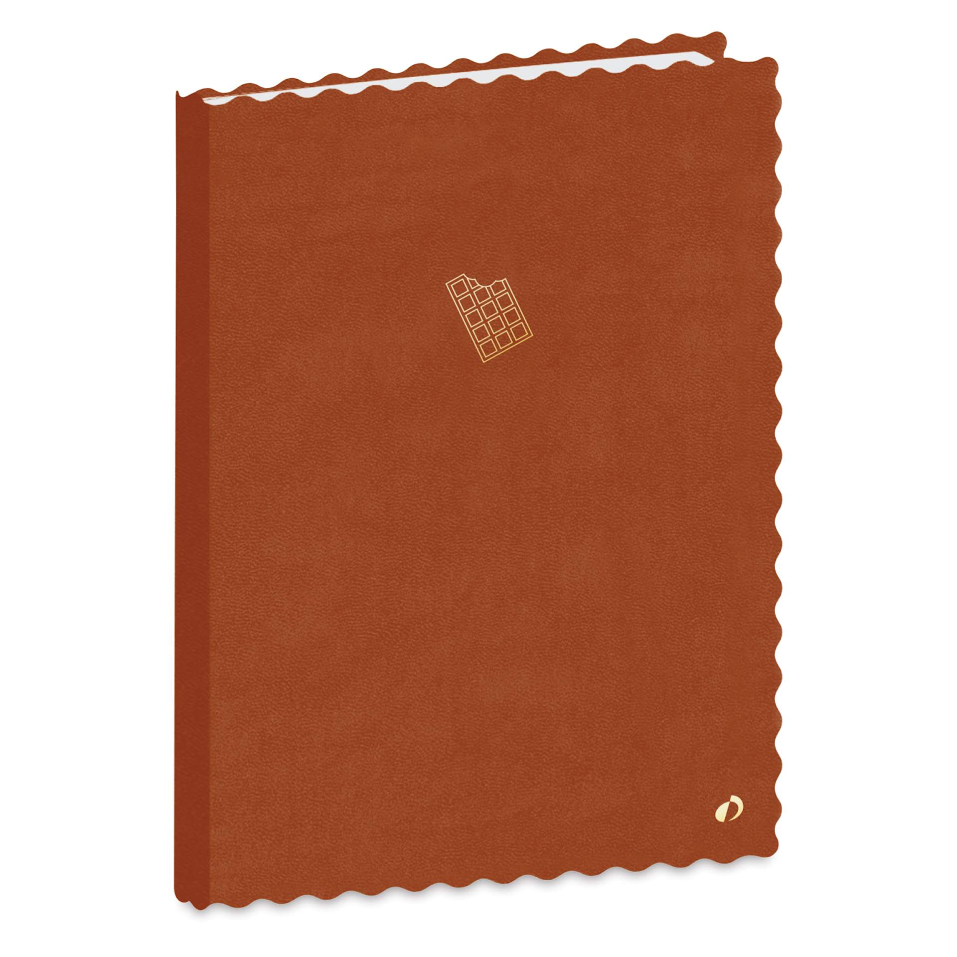 Quo Vadis Scalloped-Edge Notebook - 6" x 8-1/2", Brown Choco