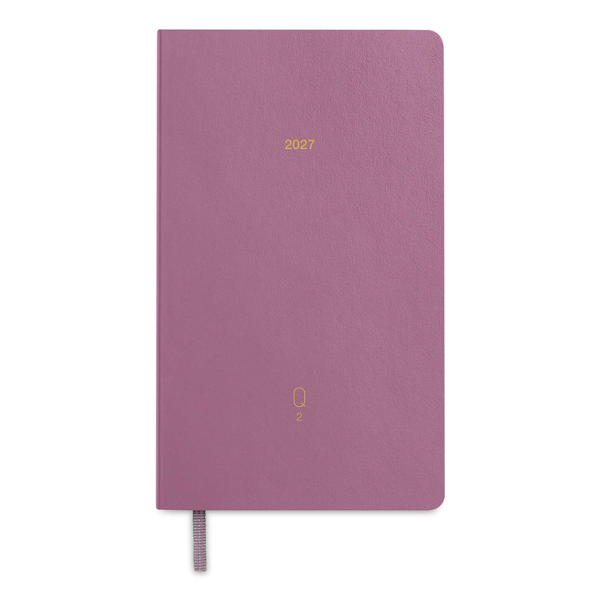 Leuchtturm1917 Quarterly Daily Planner 2027 - 3-1/2" x 6", Rose, Set of 4, Dusty Rose Planner