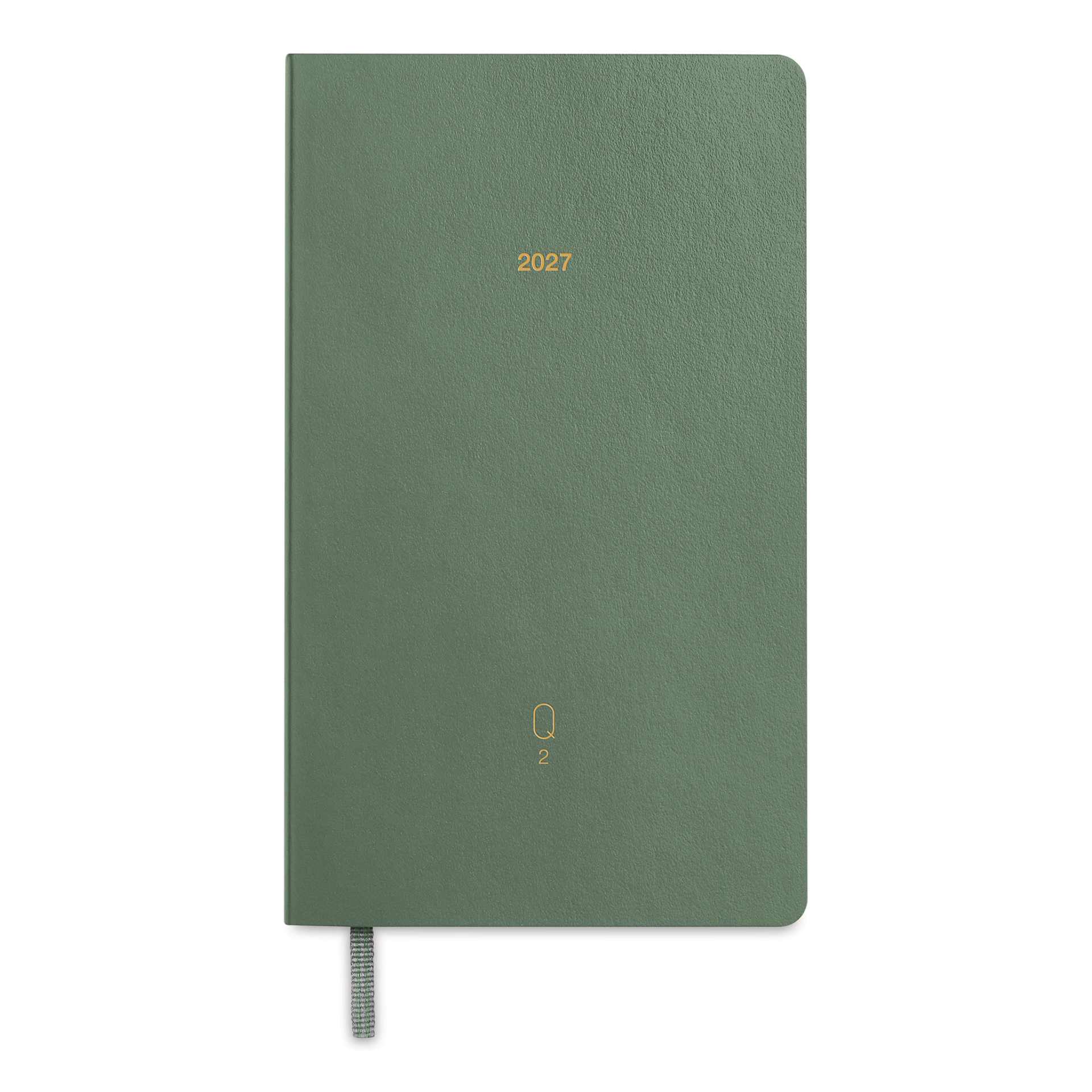 Leuchtturm1917 Quarterly Daily Planner 2027 - 3-1/2" x 6", Green, Set of 4, Dark Green Planner