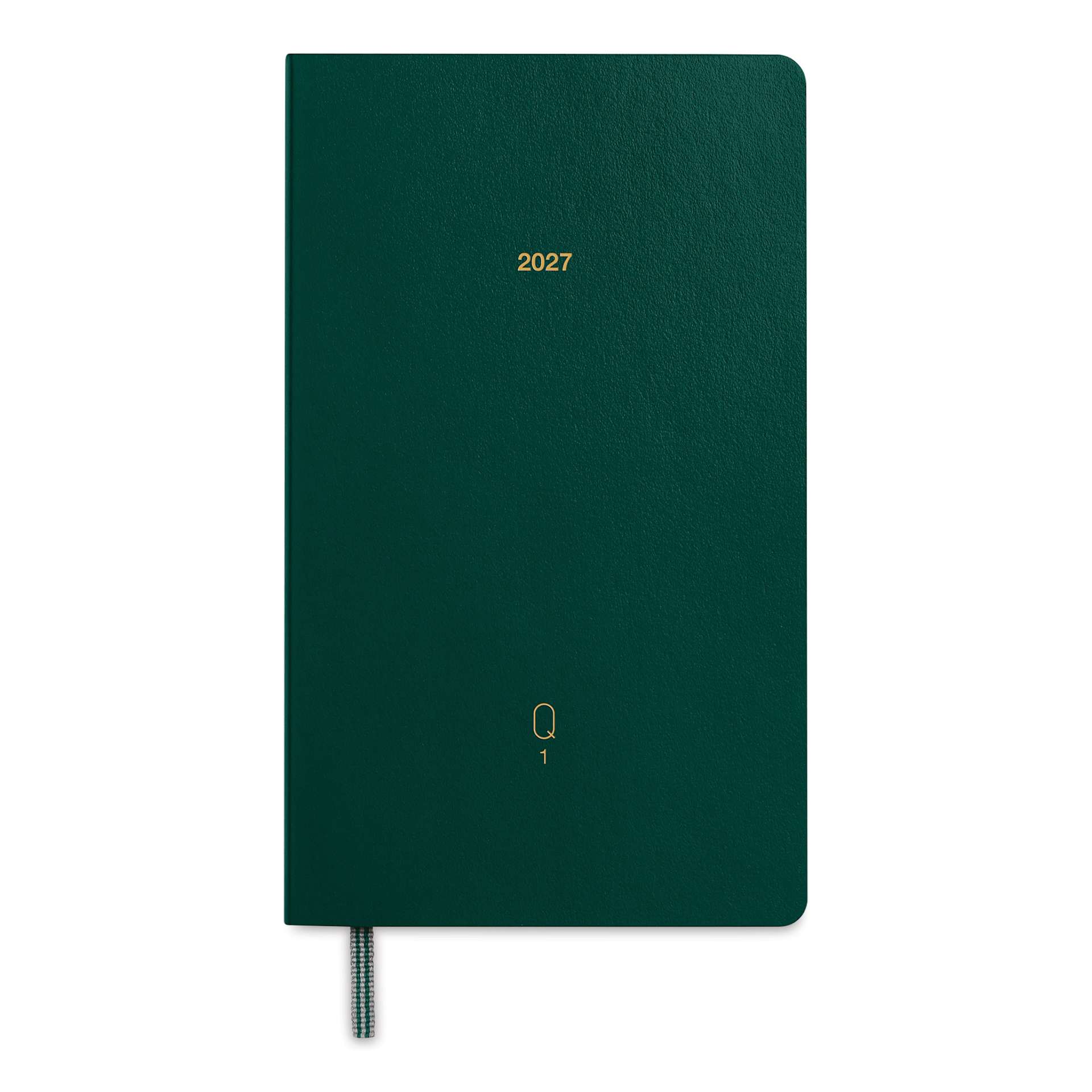 Leuchtturm1917 Quarterly Daily Planner 2027 - 3-1/2" x 6", Green, Set of 4, Forest Green Planner
