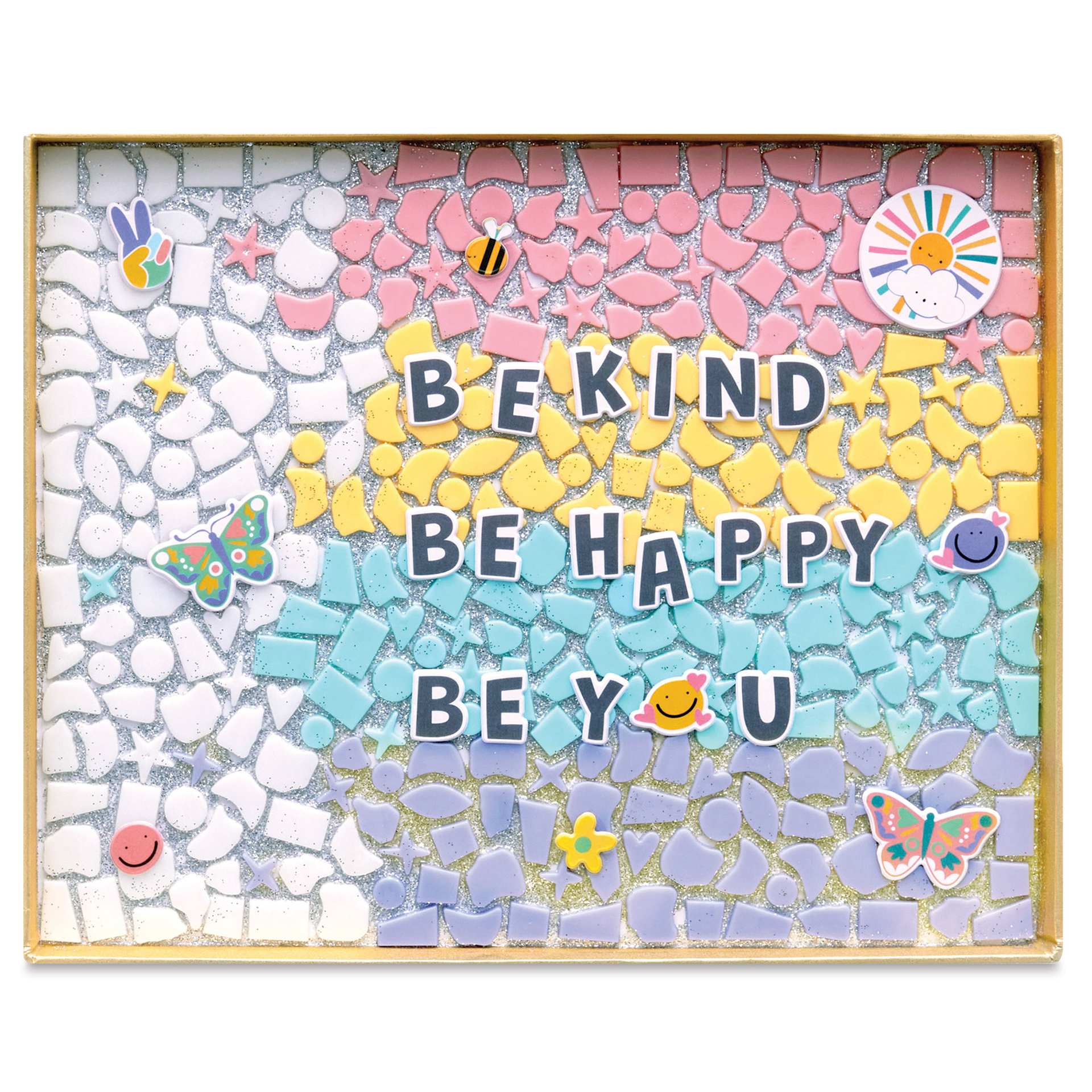 Creativity for Kids Rainbow Mosaic Kit, finished project