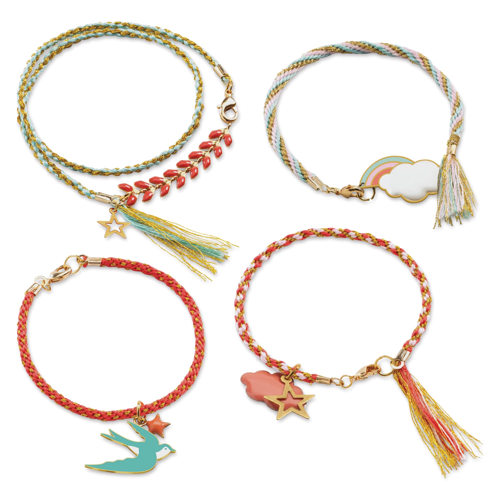 Djeco Celeste Bracelet Kit finished bracelets
