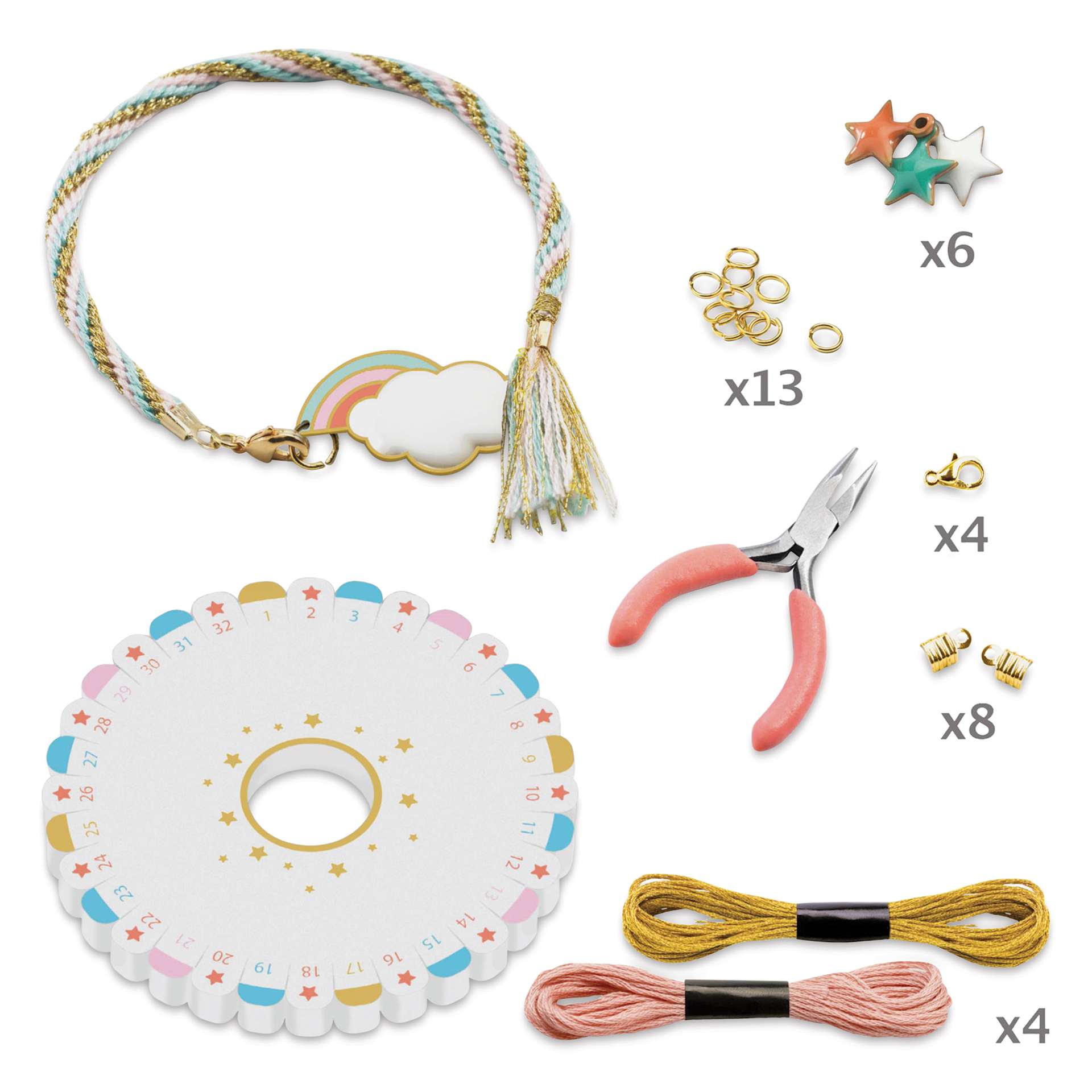 Djeco Celeste Bracelet Kit contents