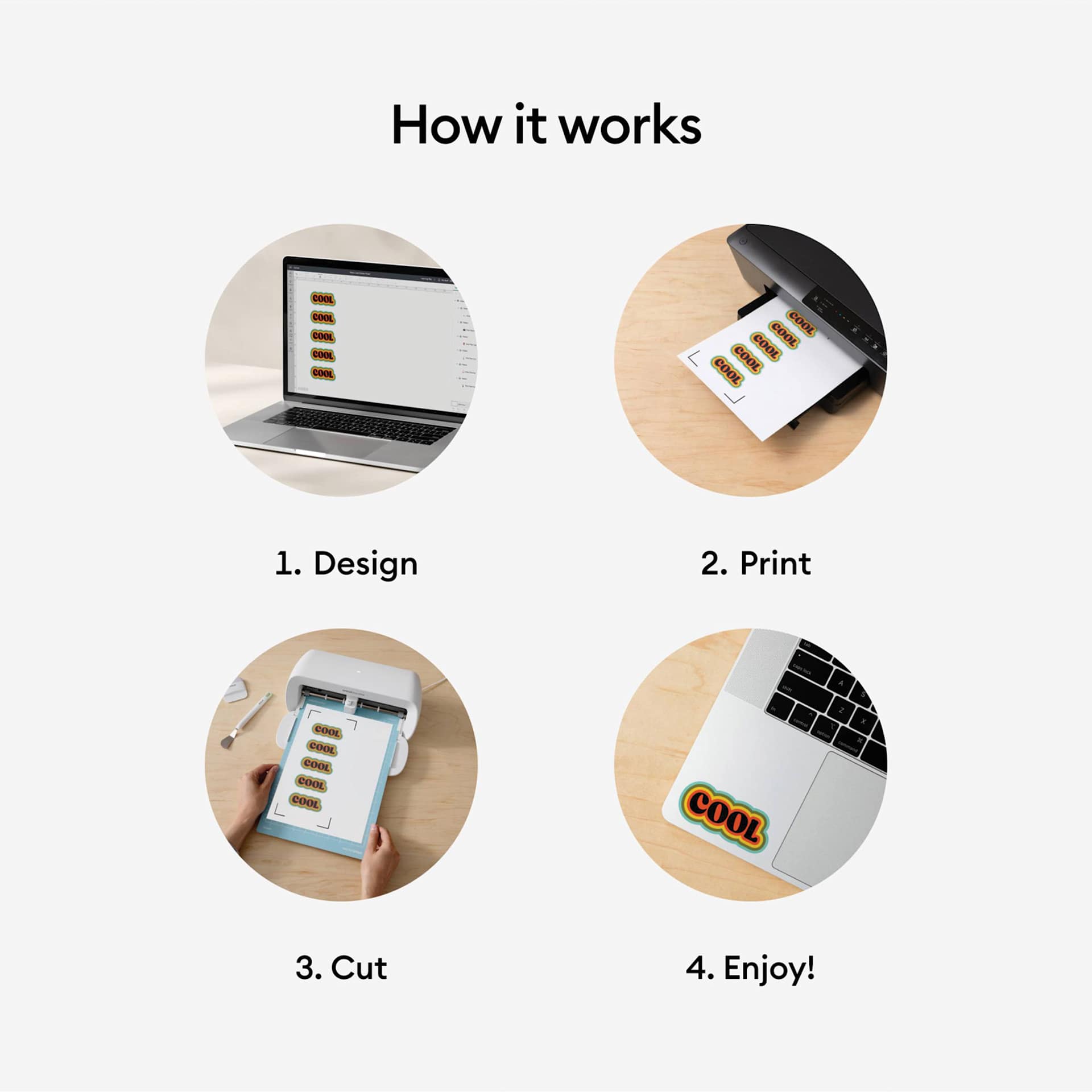 Cricut Printable Vinyl steps
