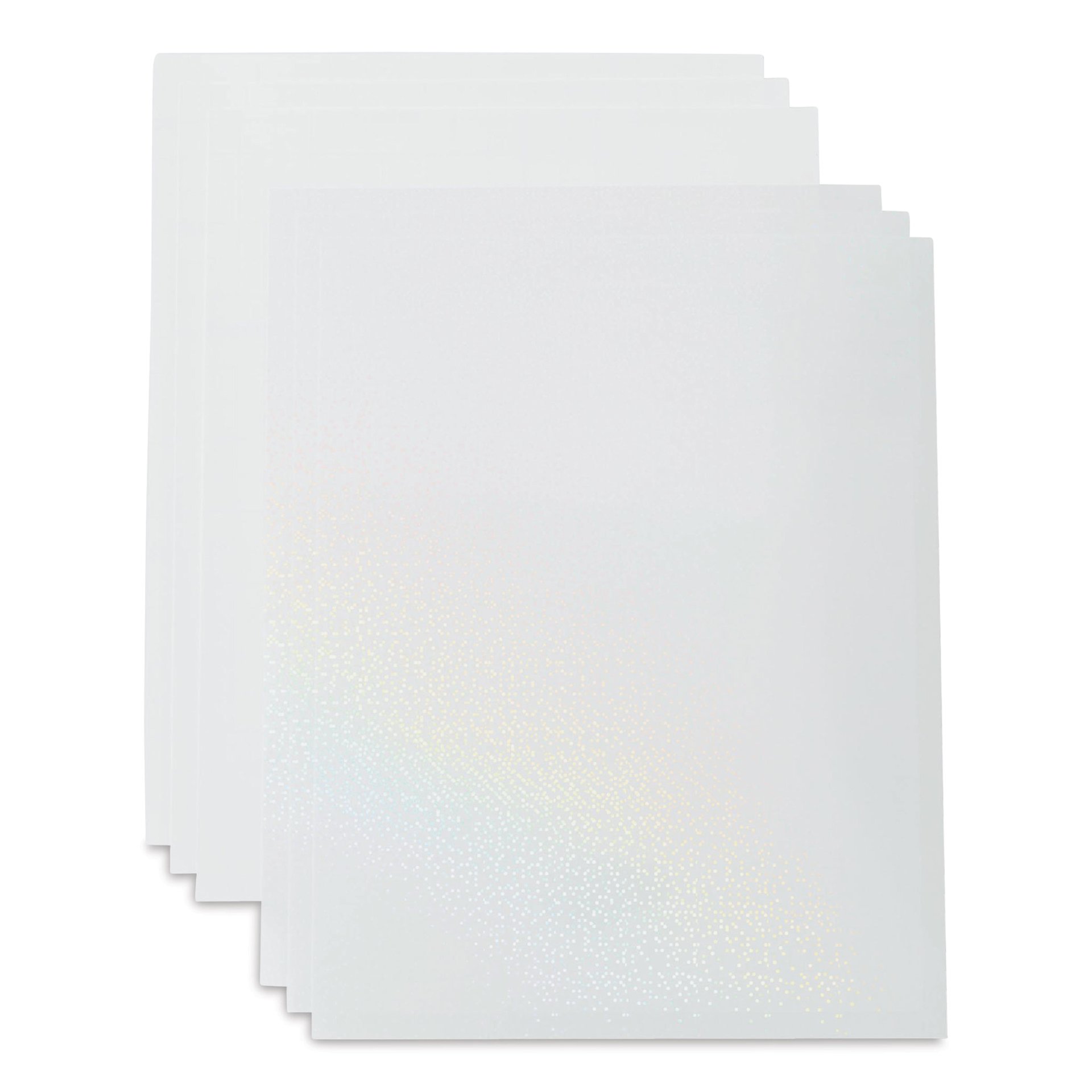 Cricut Printable Waterproof Sticker Set - Transparent, 8-1/2" x 11", Pkg of 5