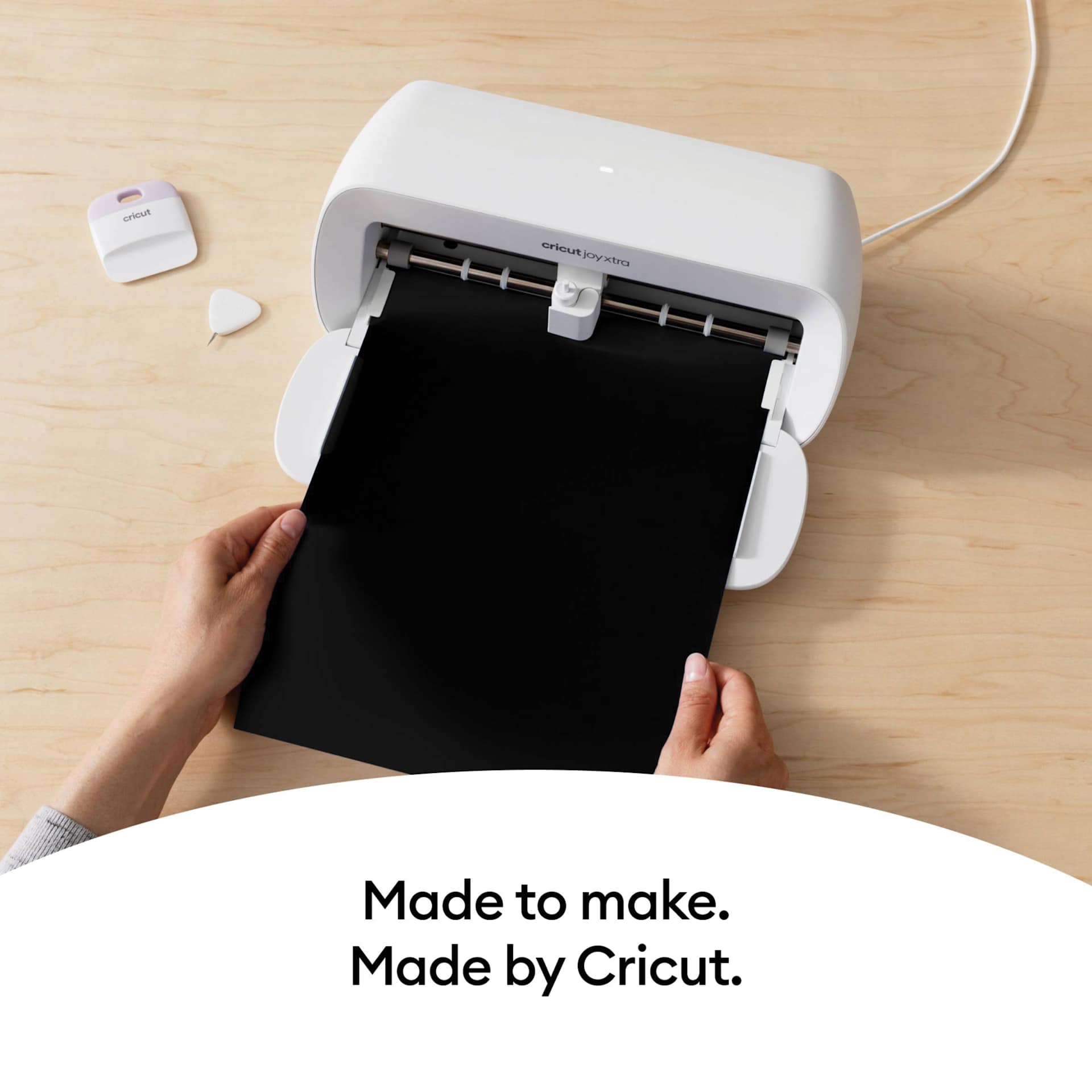 Cricut Joy Xtra Smart Iron-On Vinyl - Black, 9-1/2" x 2 ft in use with Cricut Joy Xtra