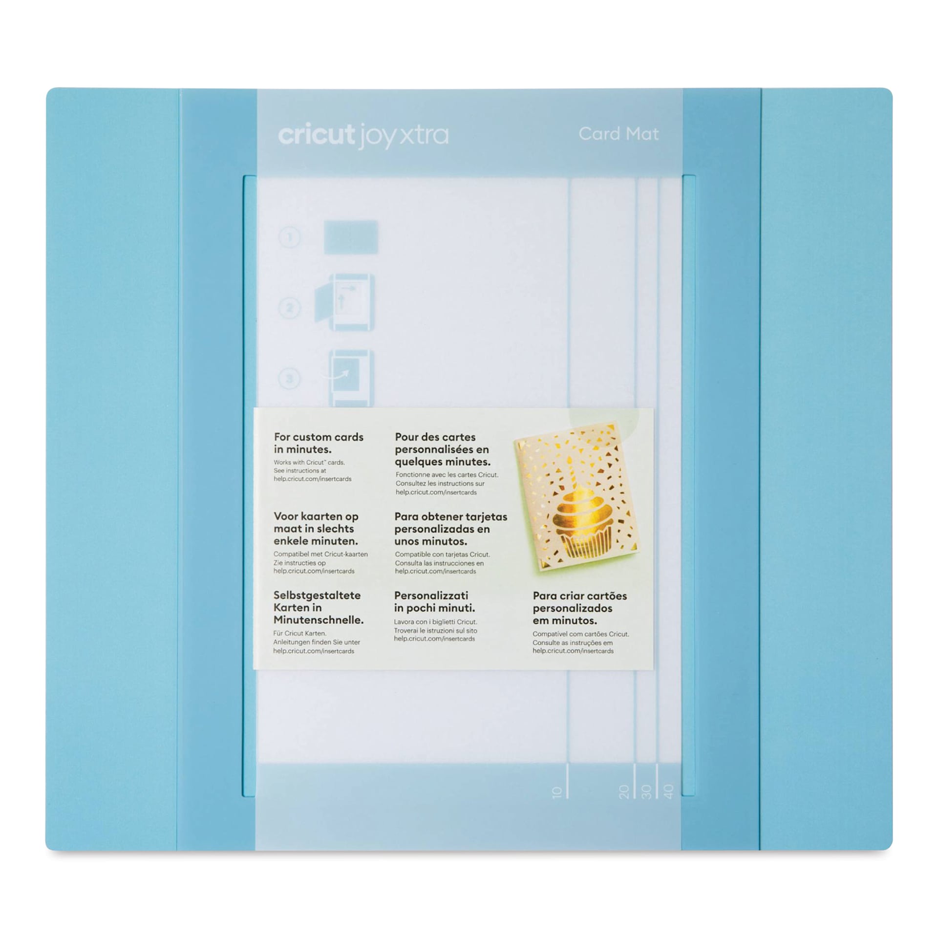 Cricut Joy Xtra Card Mat - 4-3/4" x 6-5/8" back of packaging