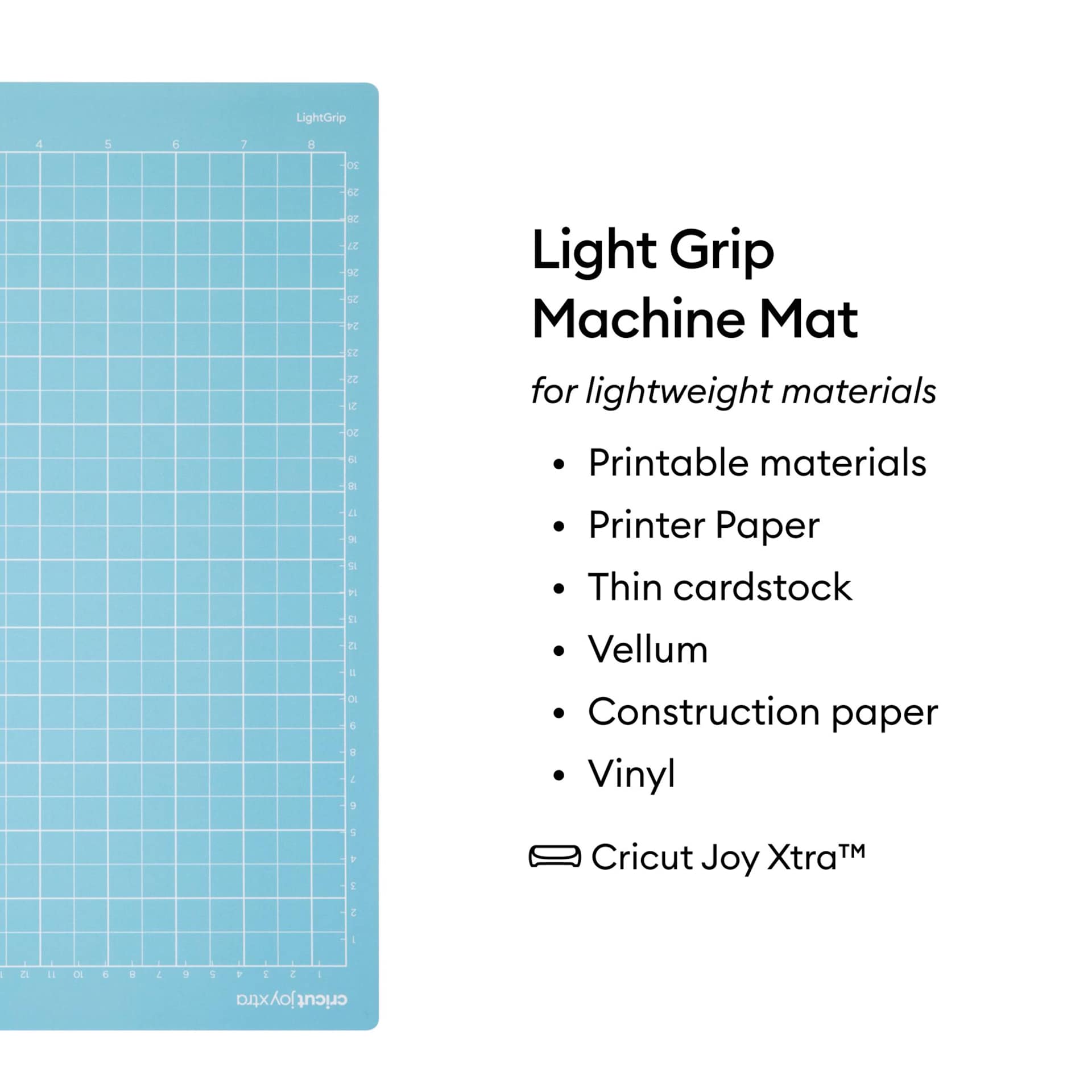 Cricut Joy Xtra Adhesive Cutting Mat - Light Grip, 8-1/2" x 12" lightweight materials list