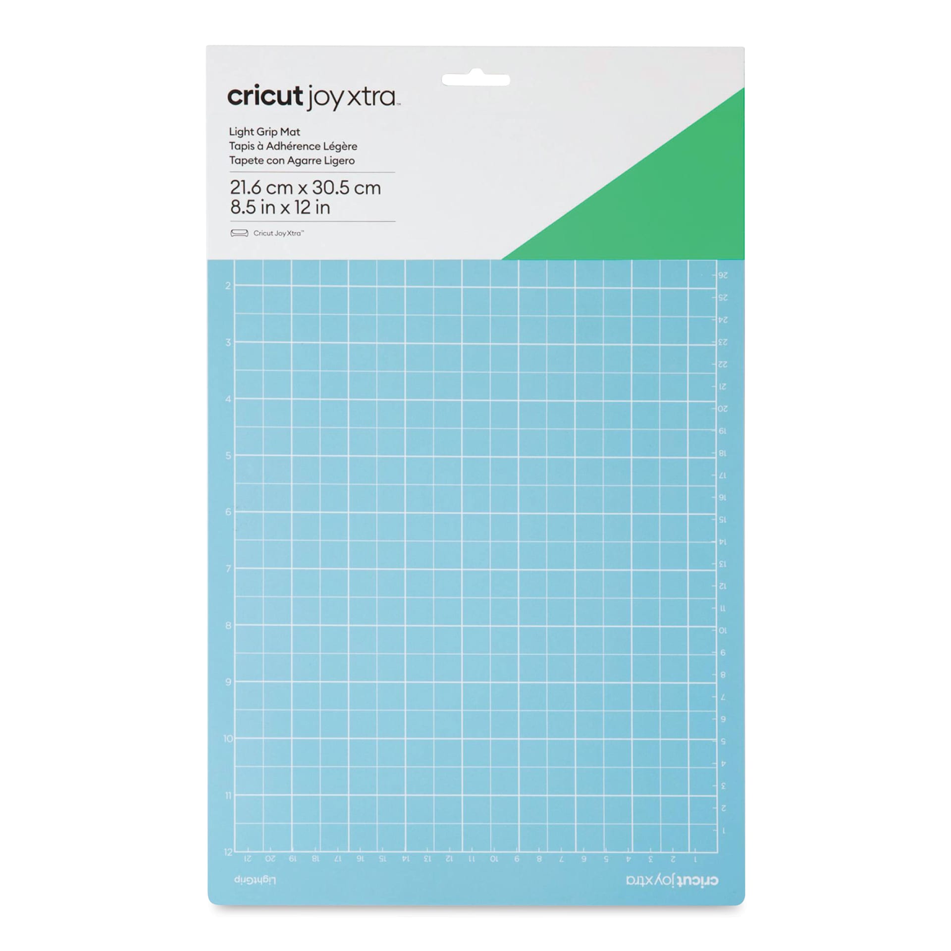 Cricut Joy Xtra Adhesive Cutting Mat - Light Grip, 8-1/2" x 12" front of packaging