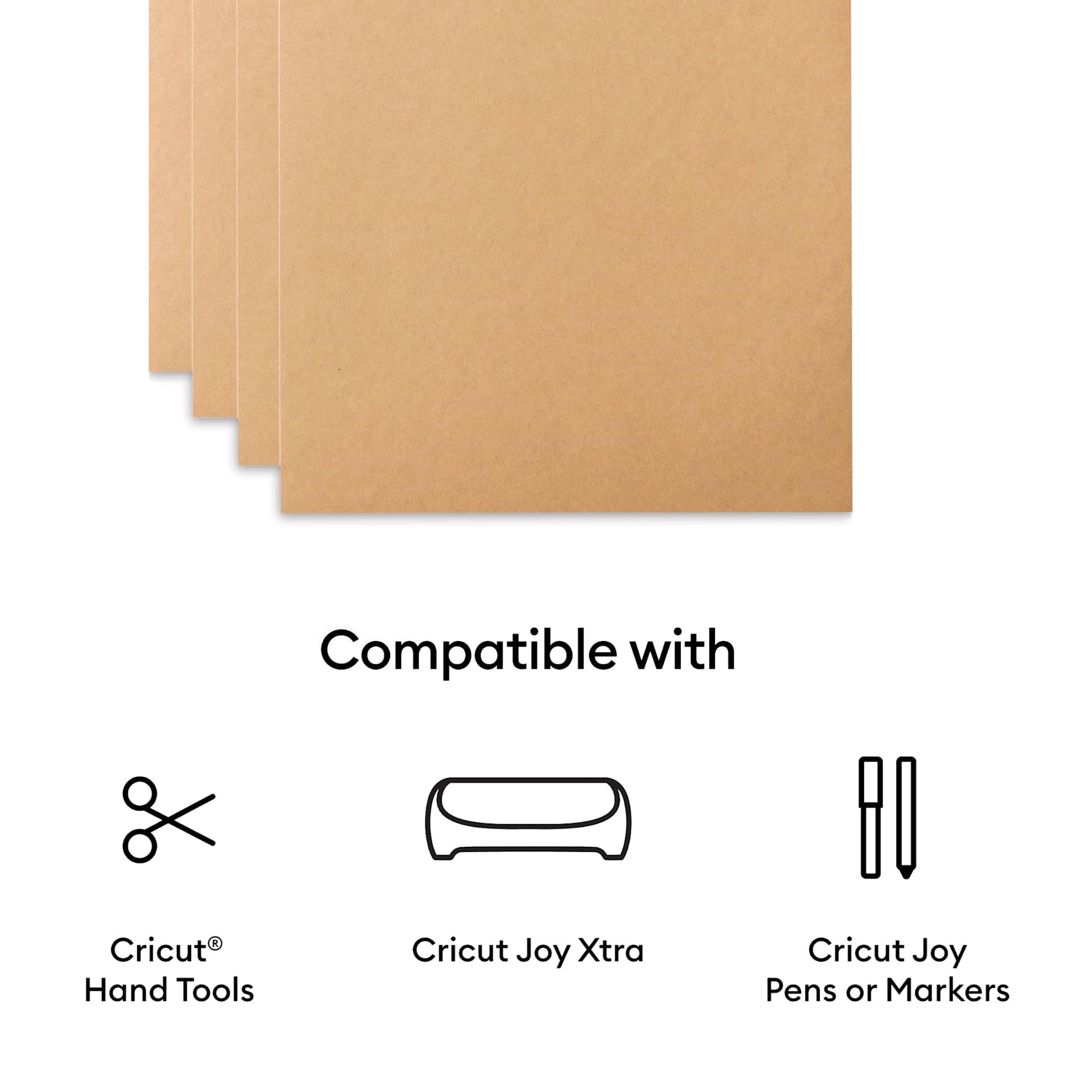 Cricut Joy Xtra Smart Label Paper - 9-1/2" x 12", Pkg of 4 features