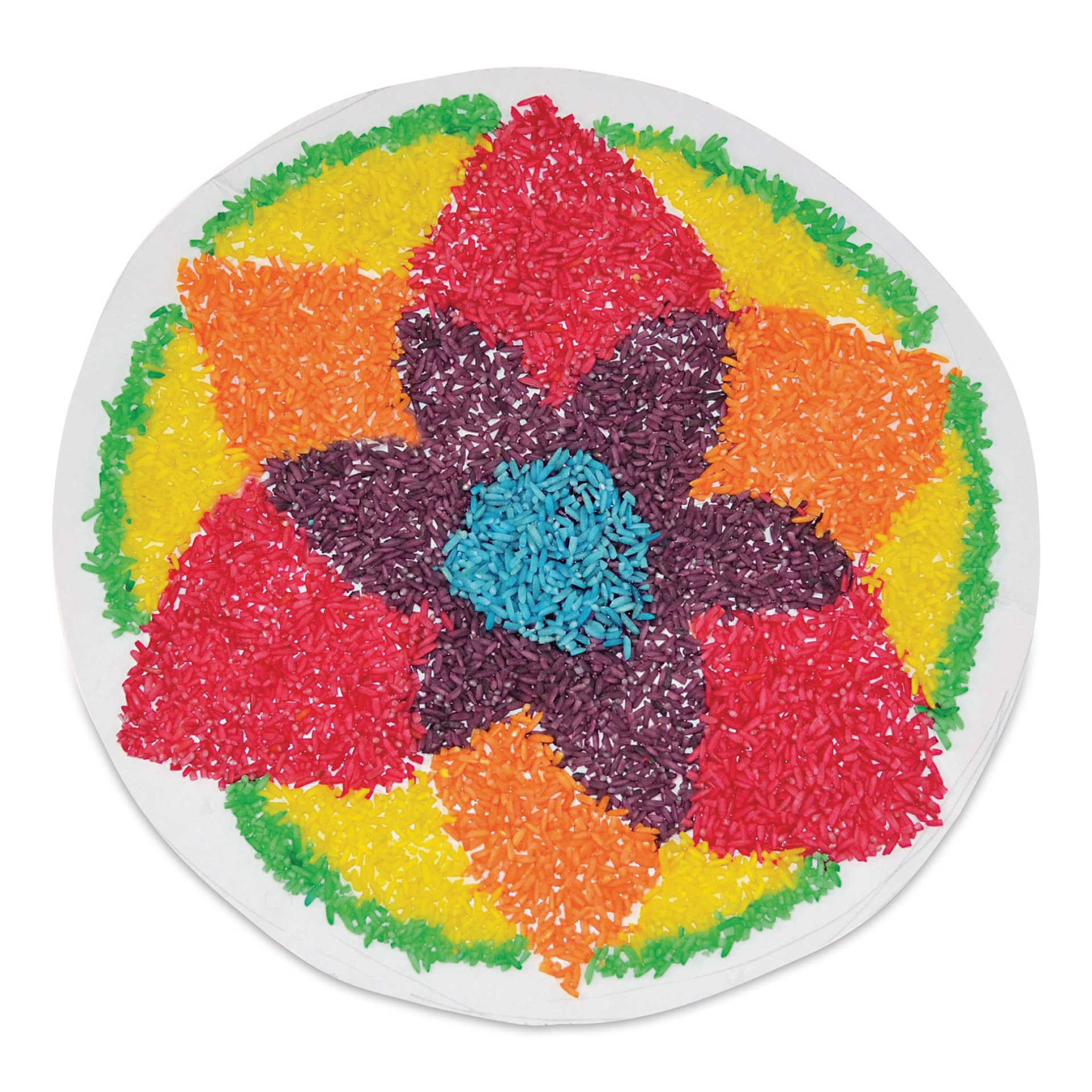 Roylco Sensory Rice finished flower example