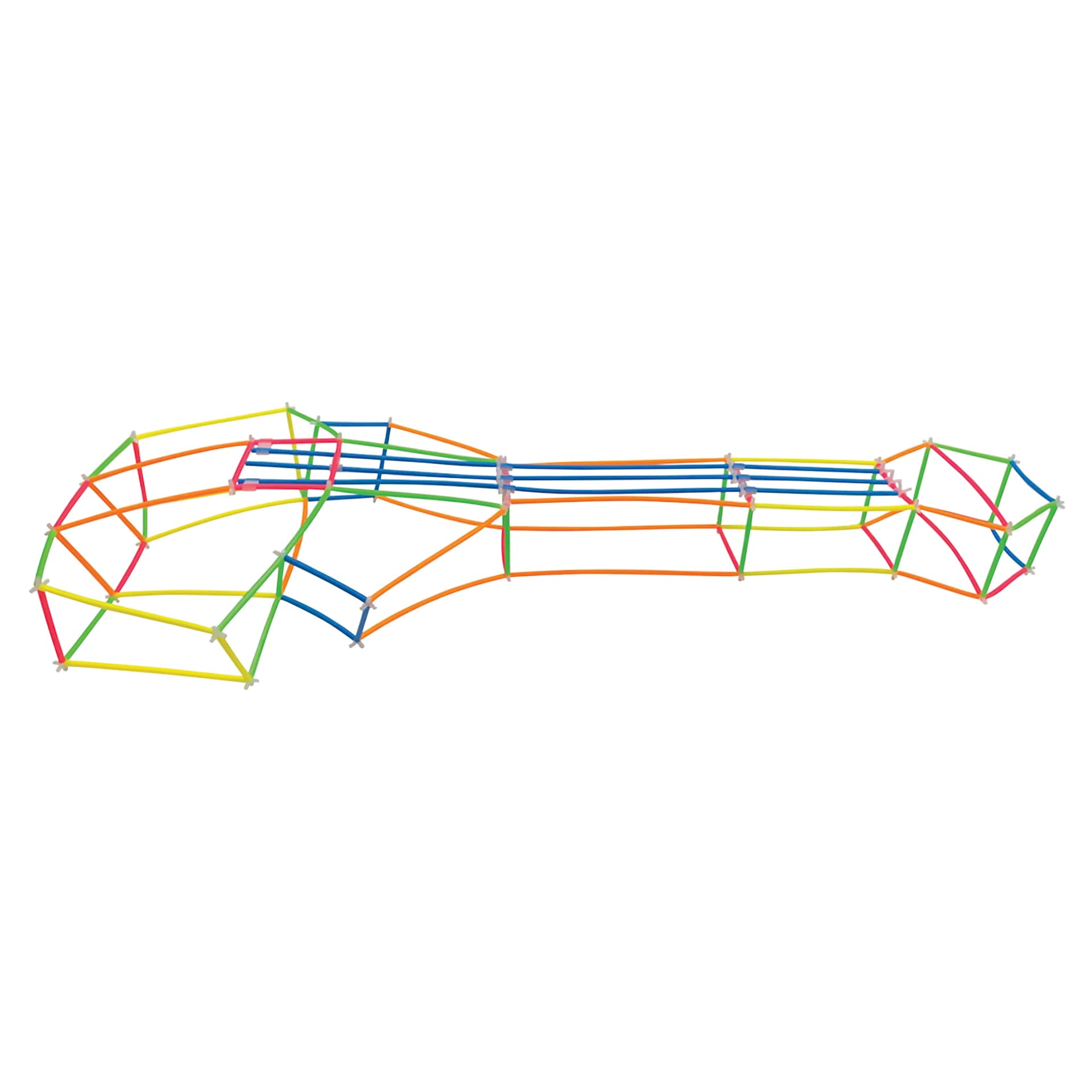 Roylco Tubes and Connectors Kit - Set of 338 guitar shape made from Roylco Tubes and Connectors