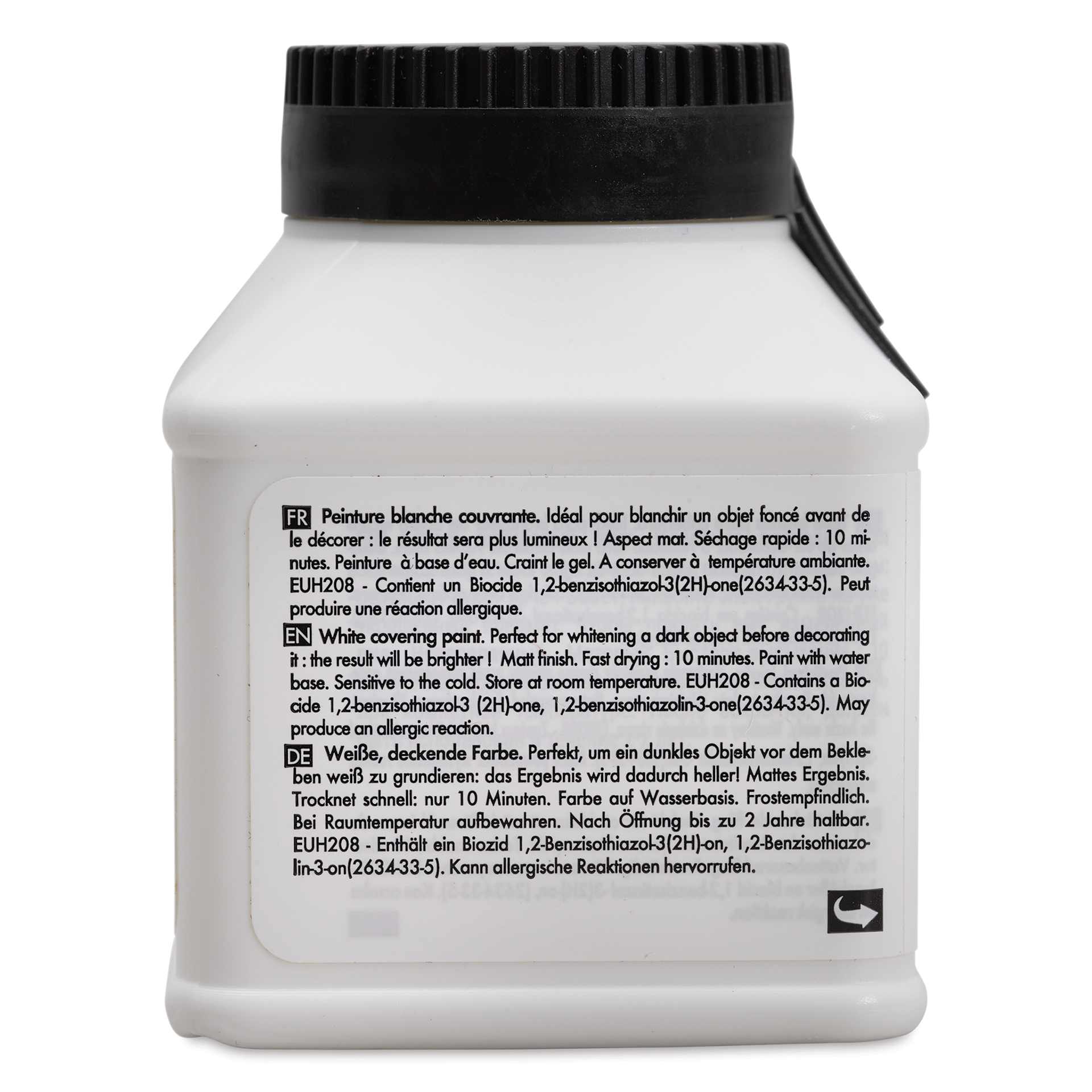 Decopatch Gesso Primer Paint - 2.5 oz - right side of packaging