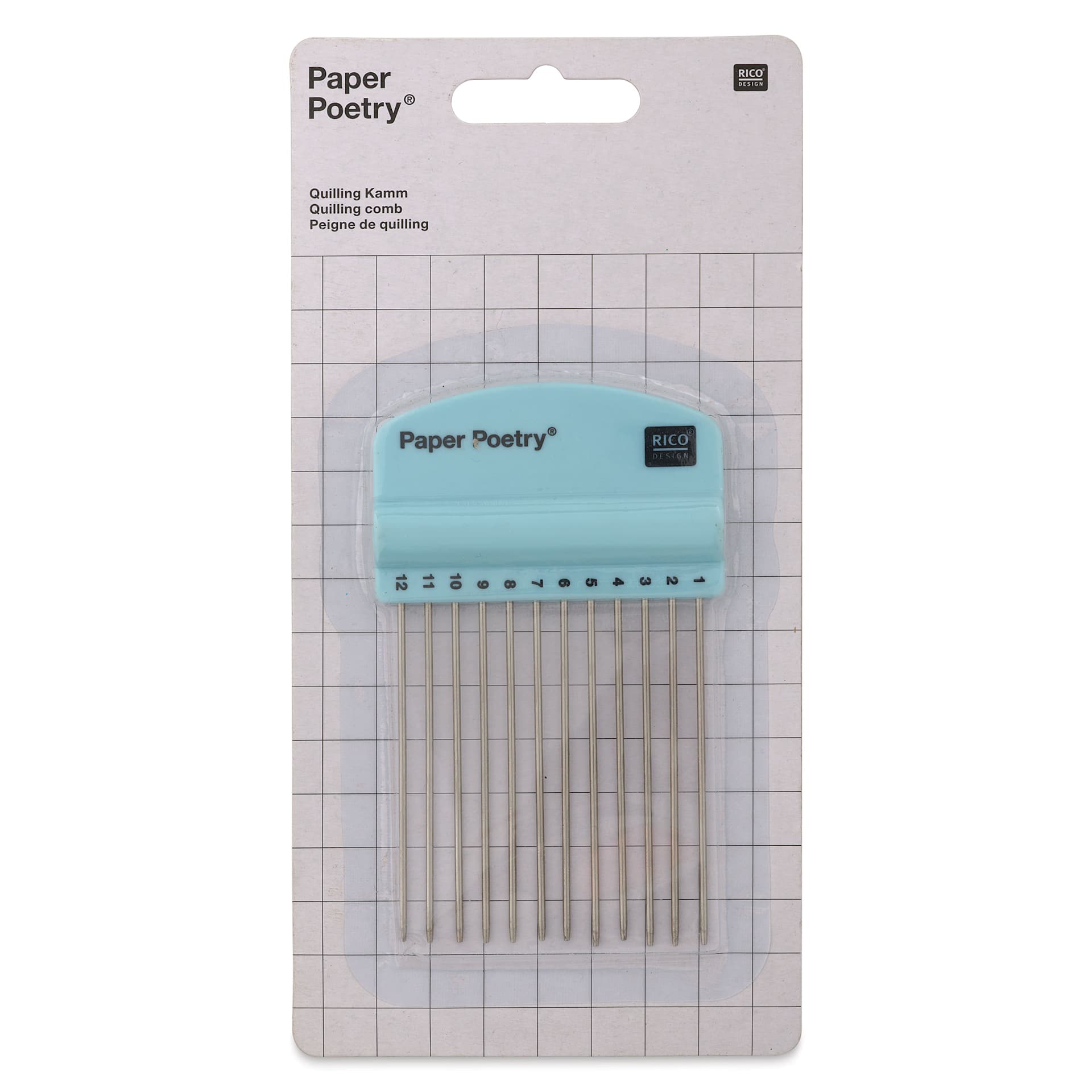 Rico Design Paper Poetry Quilling Comb - front of packaging