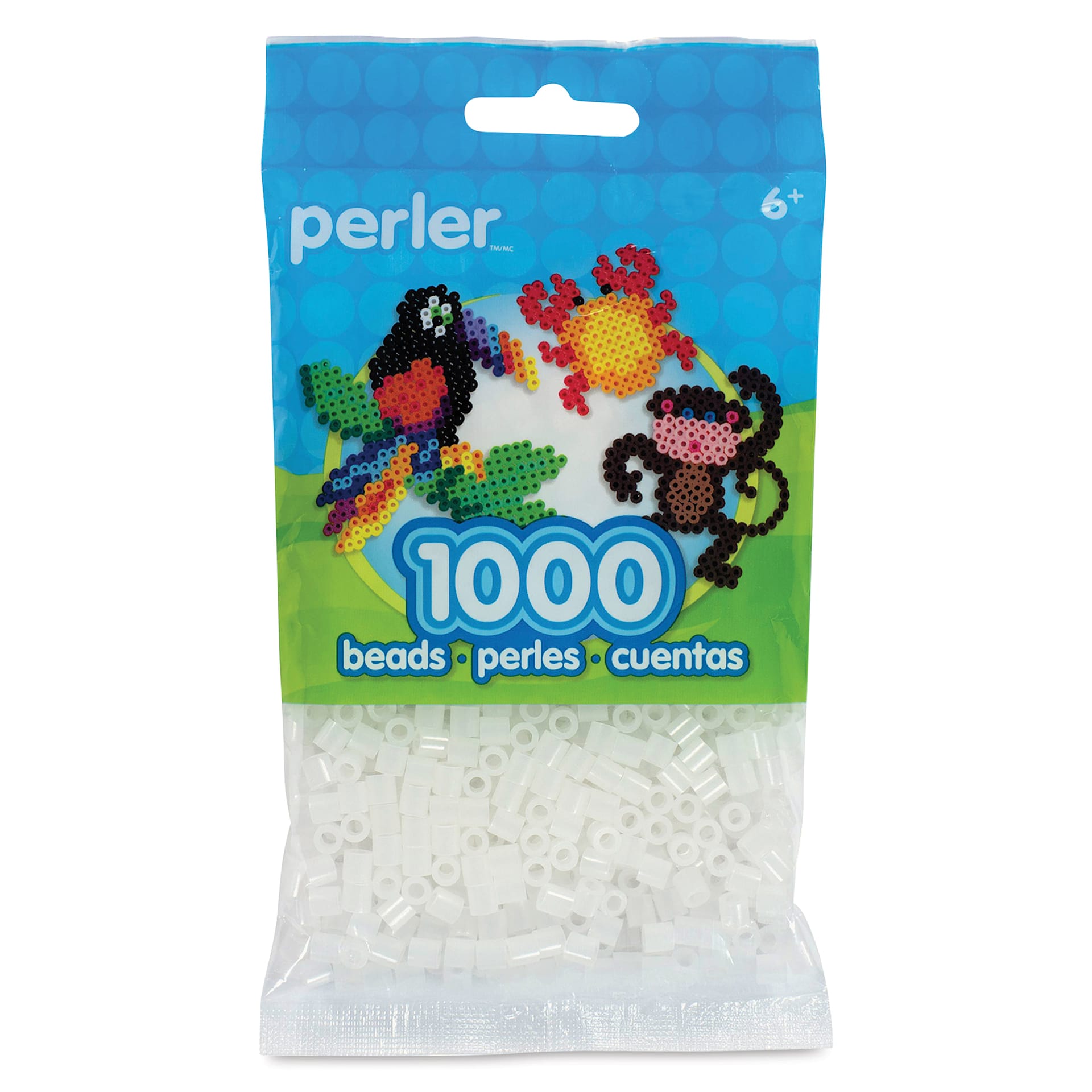 Perler Fused Bead Bag - Clear, Pkg of 1000