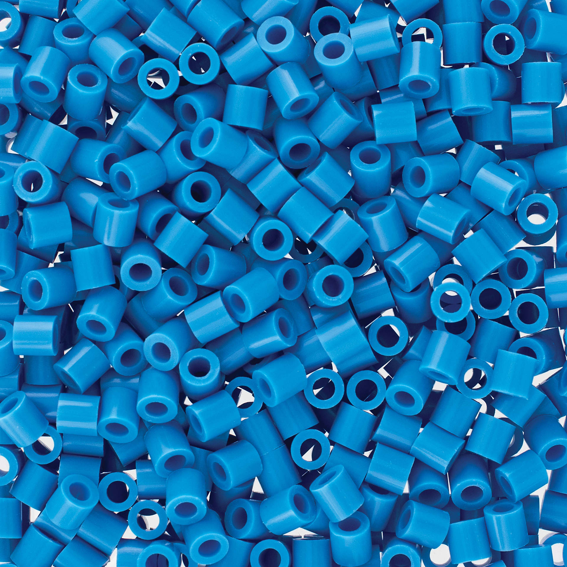 Perler Fused Bead Bag - Light Blue - close-up of beads