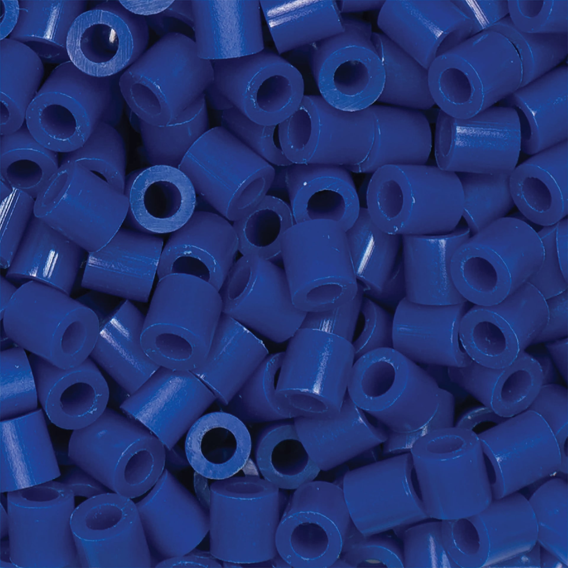 Perler Fused Bead Bag - Dark Blue - close-up of beads