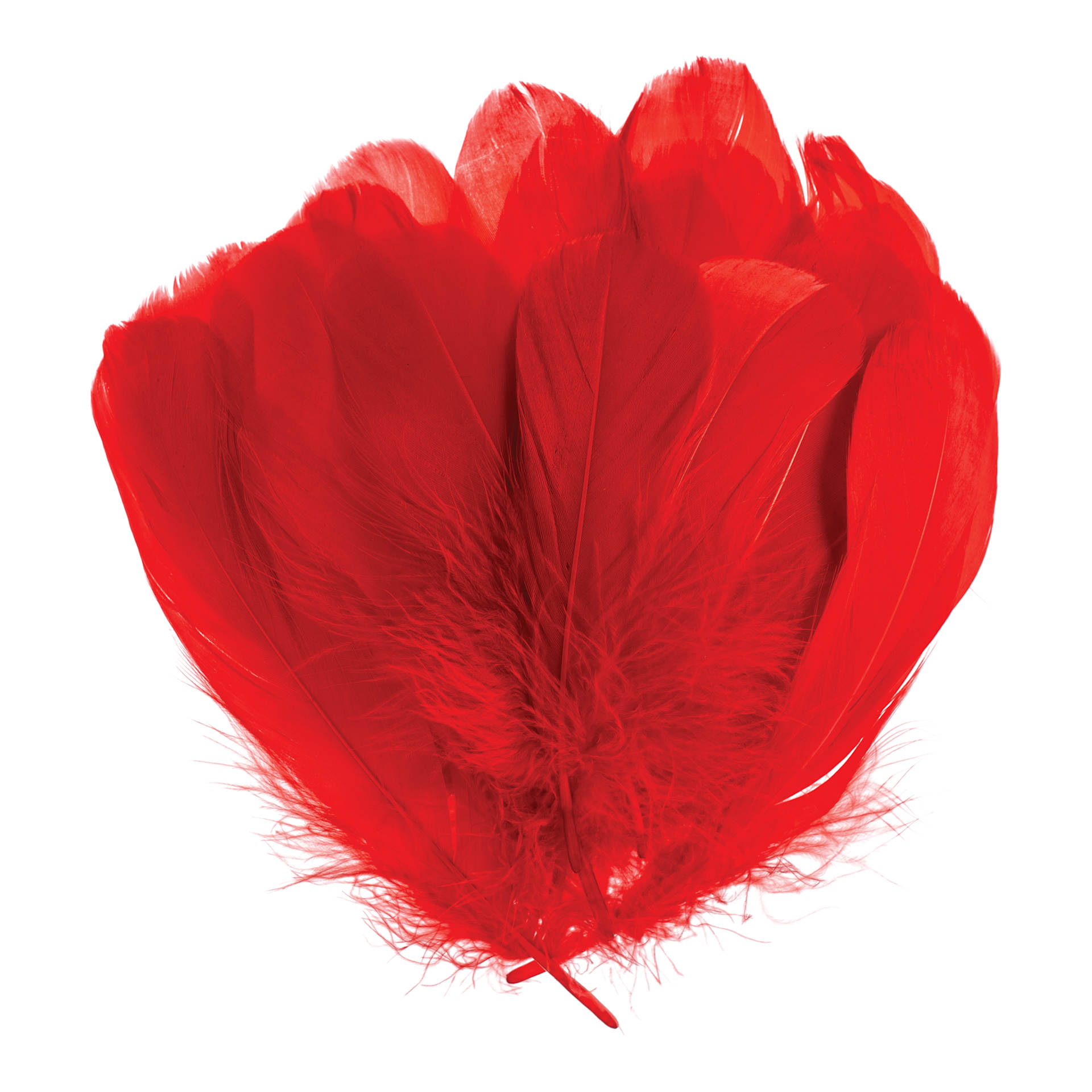 John Bead Goose Feathers - 18 g, Red