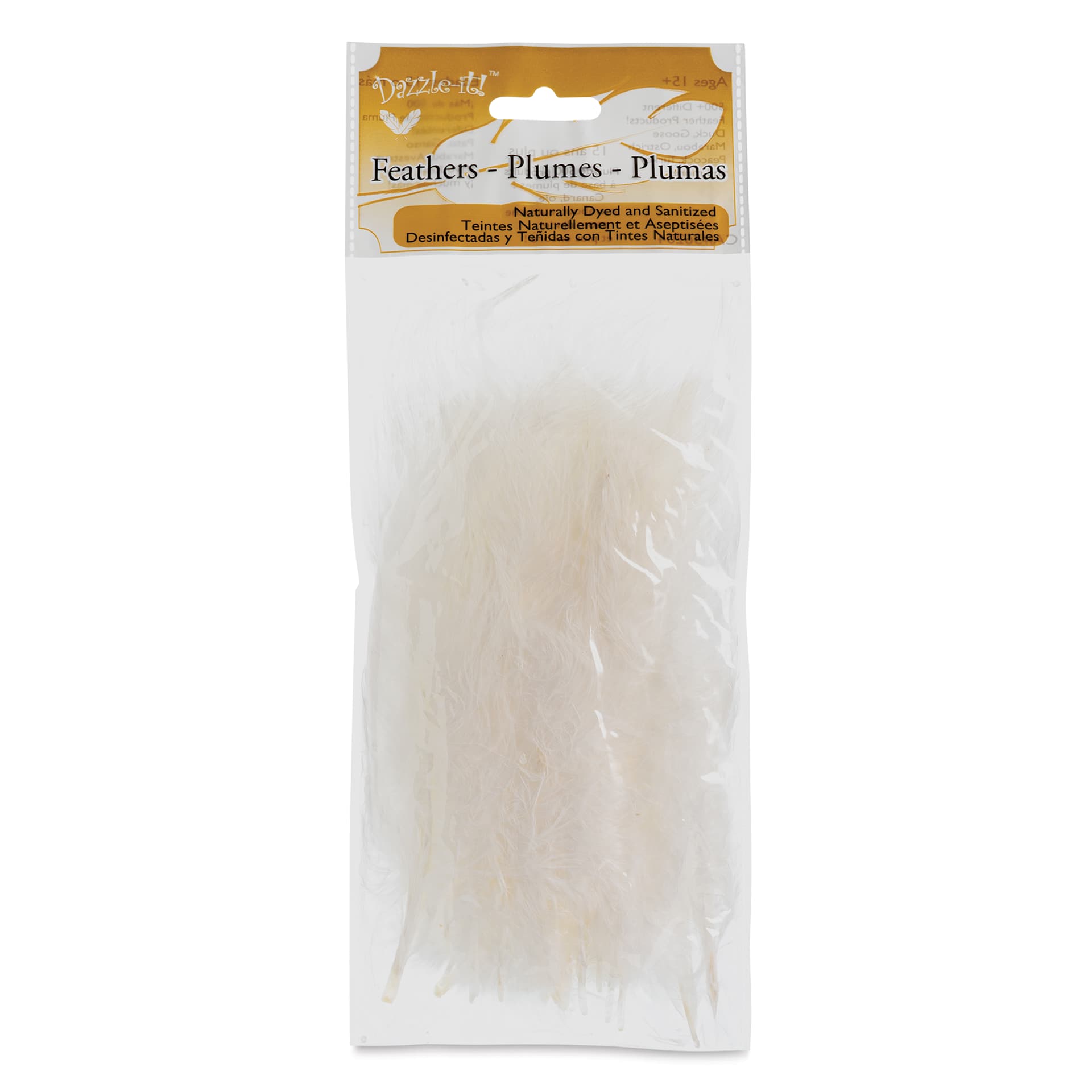 John Bead Marabou Feathers - 18 g, White