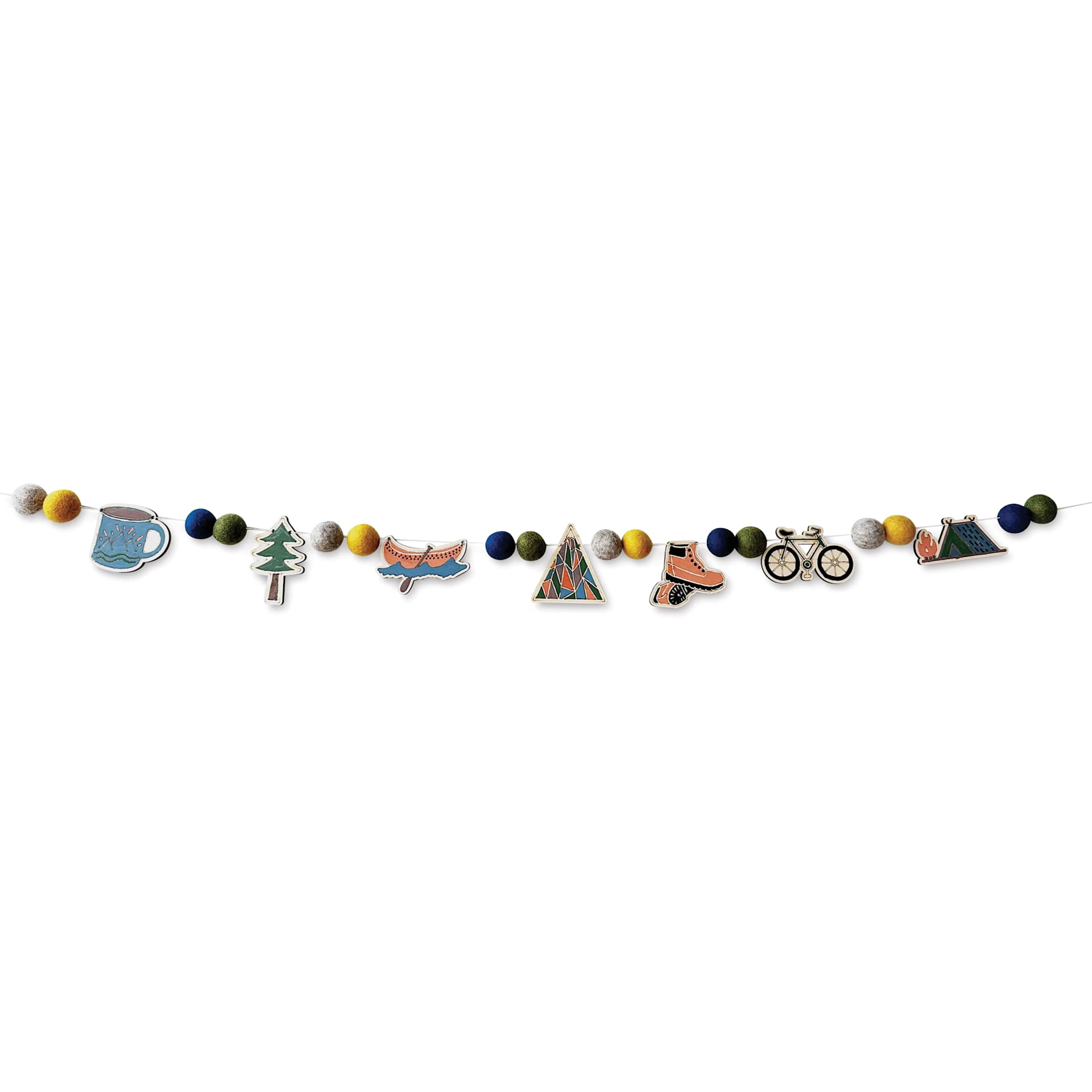 Woodsy Craft Co. DIY Garland Kit - Adventure - finished garland example
