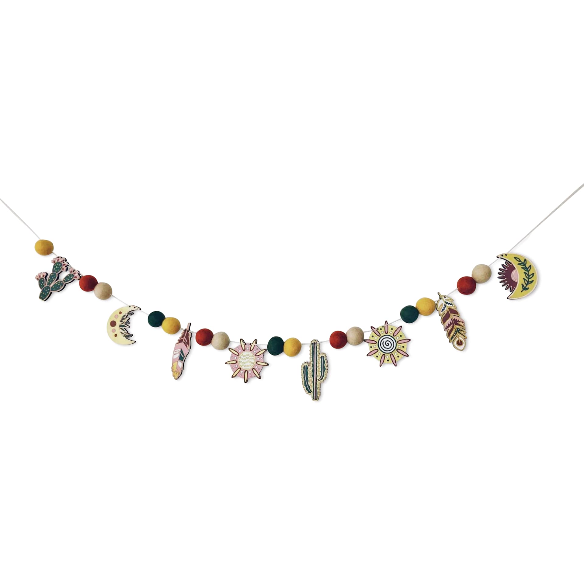 Woodsy Craft Co. DIY Garland Kit - Boho - finished garland example