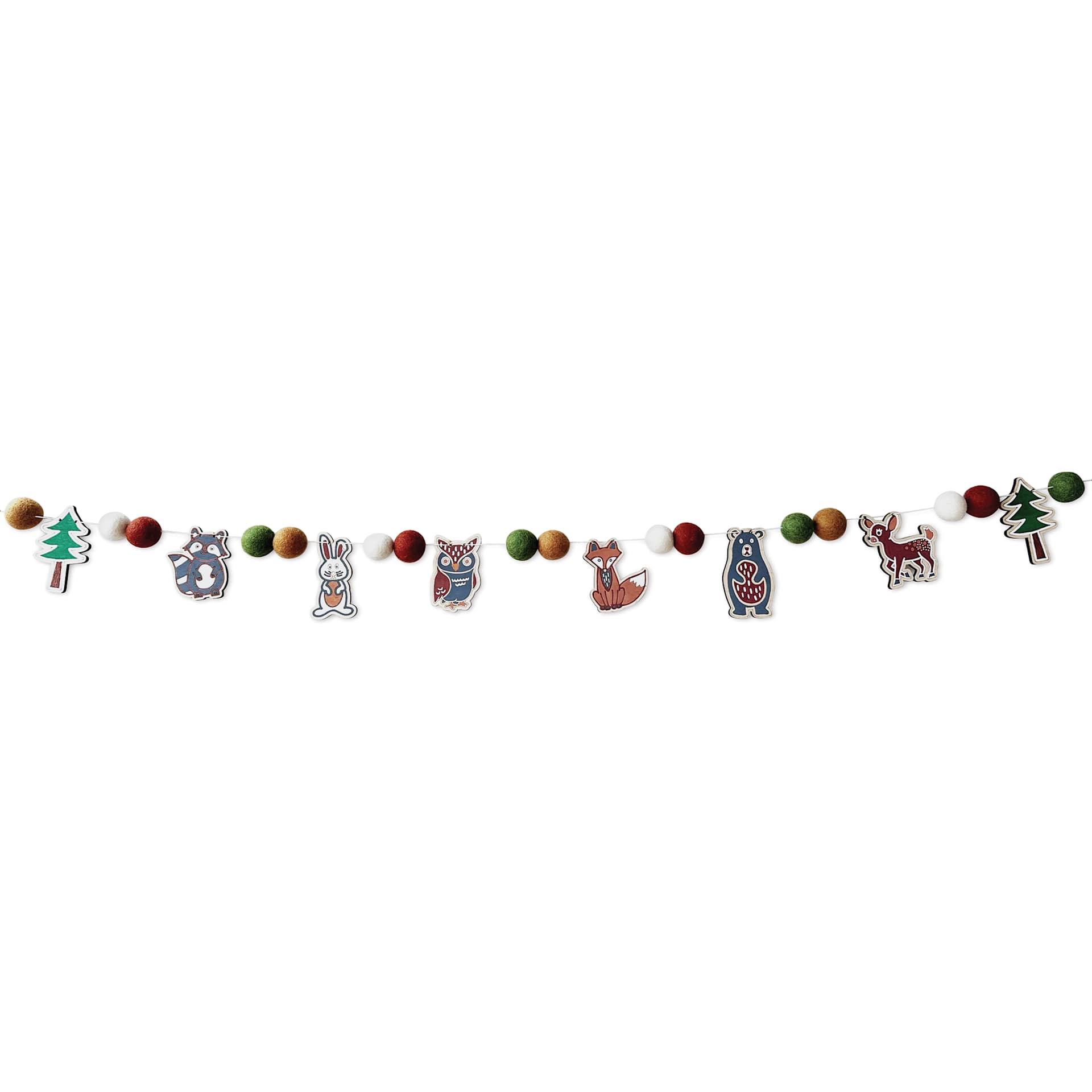Woodsy Craft Co. DIY Garland Kit - Woodland finished garland example