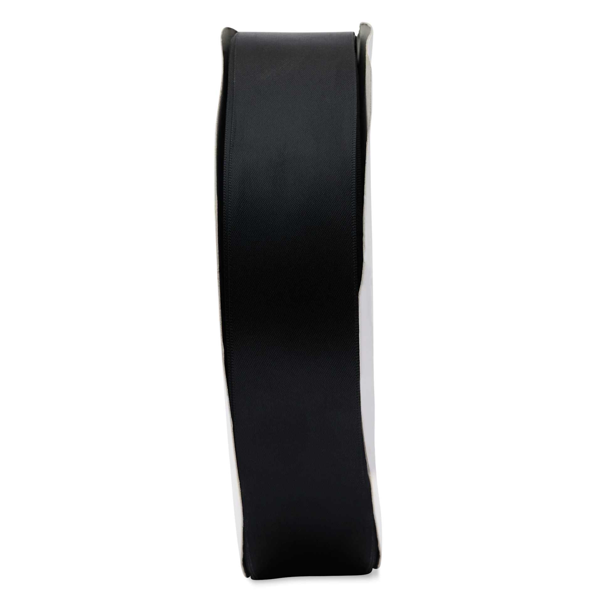 Morex Recycled Double Faced Satin Ribbon - Black, 1-1/2" x 100 yd